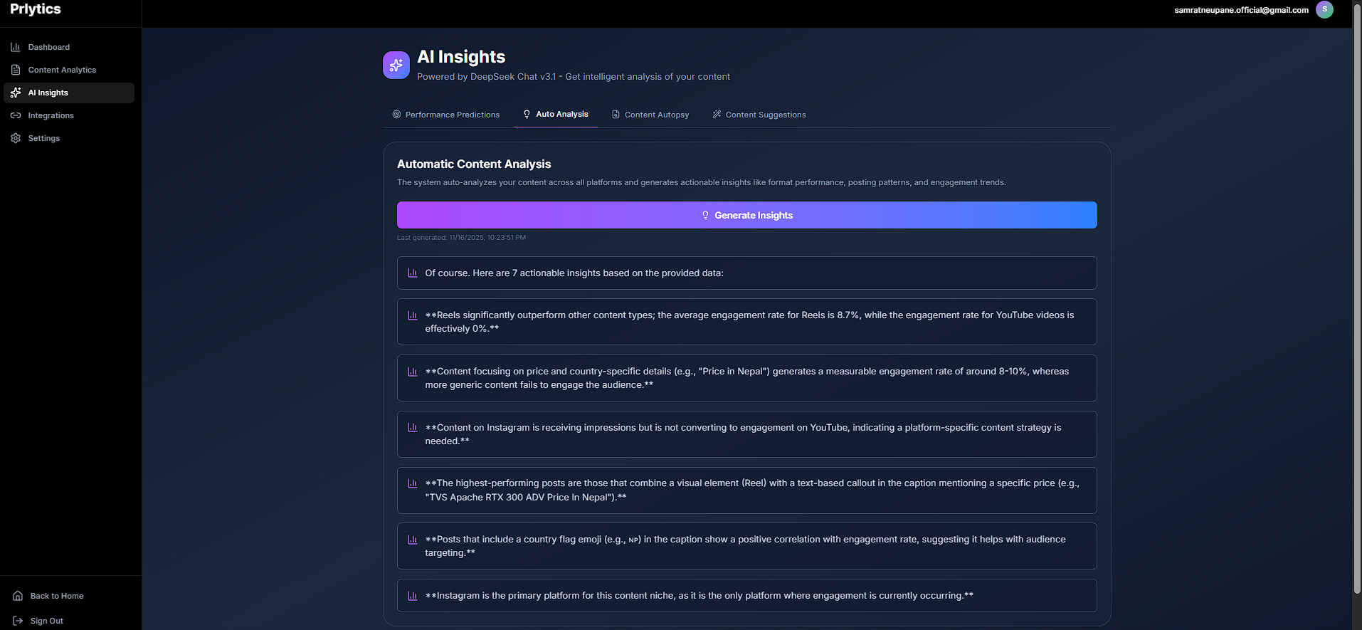 Prlytics screenshot 6