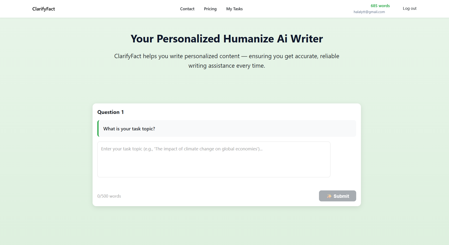 ClarifyFact screenshot 1