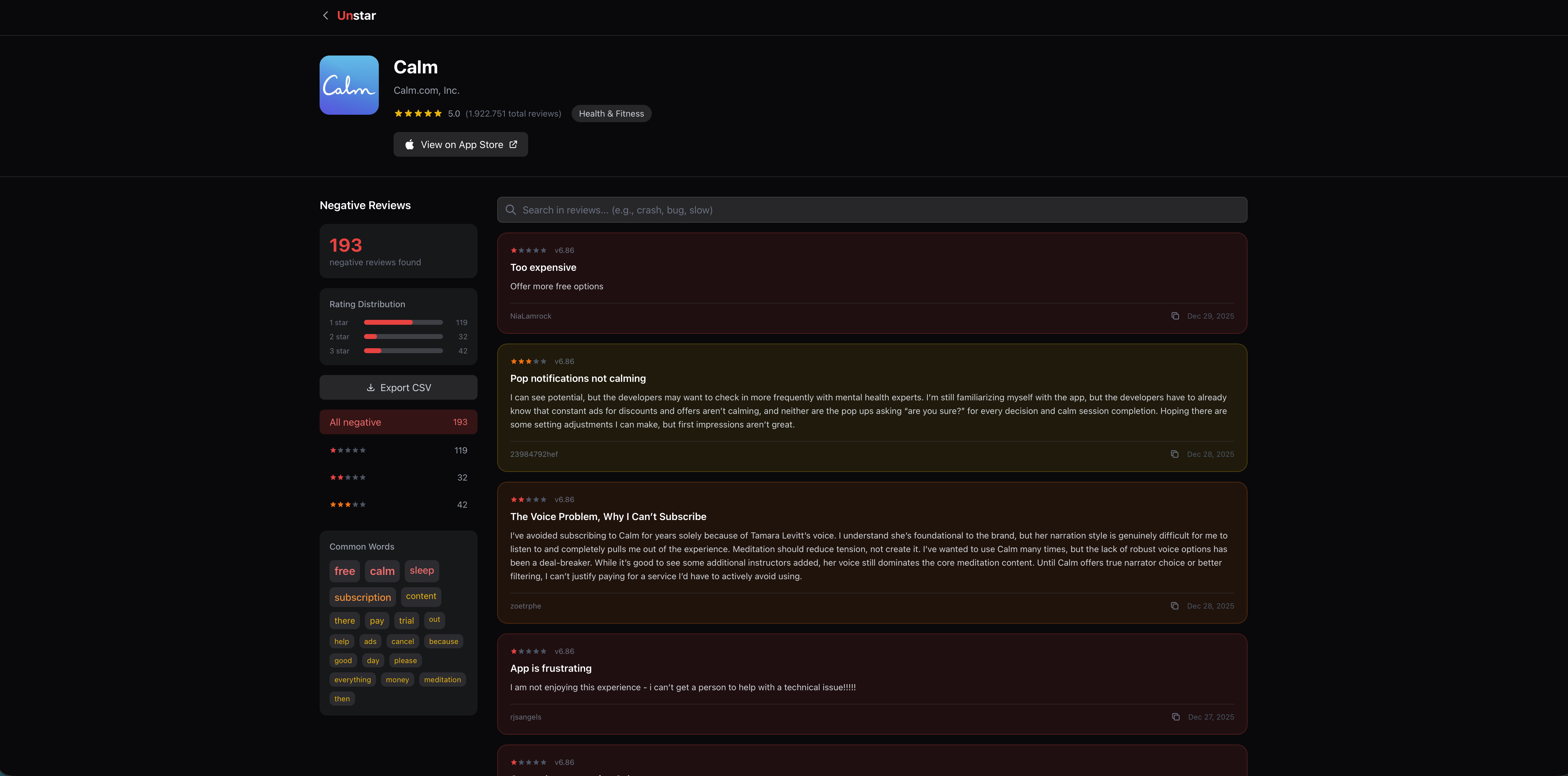 unstar.app screenshot 3