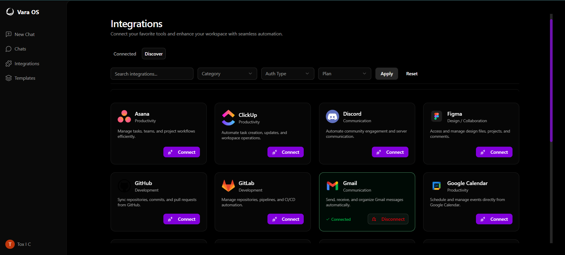 Vara OS screenshot 3