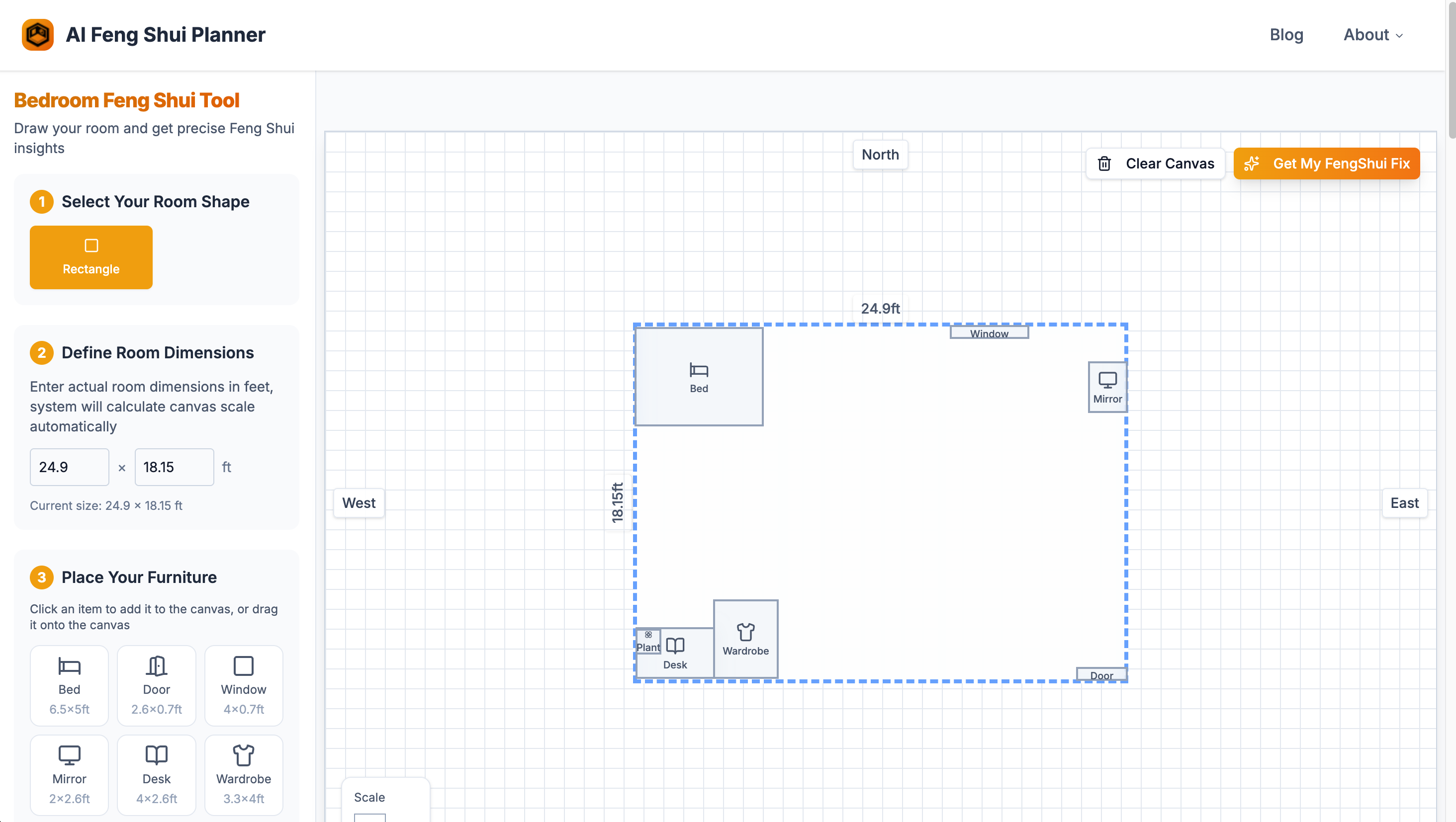 AI Feng Shui Bedroom Planner screenshot 1