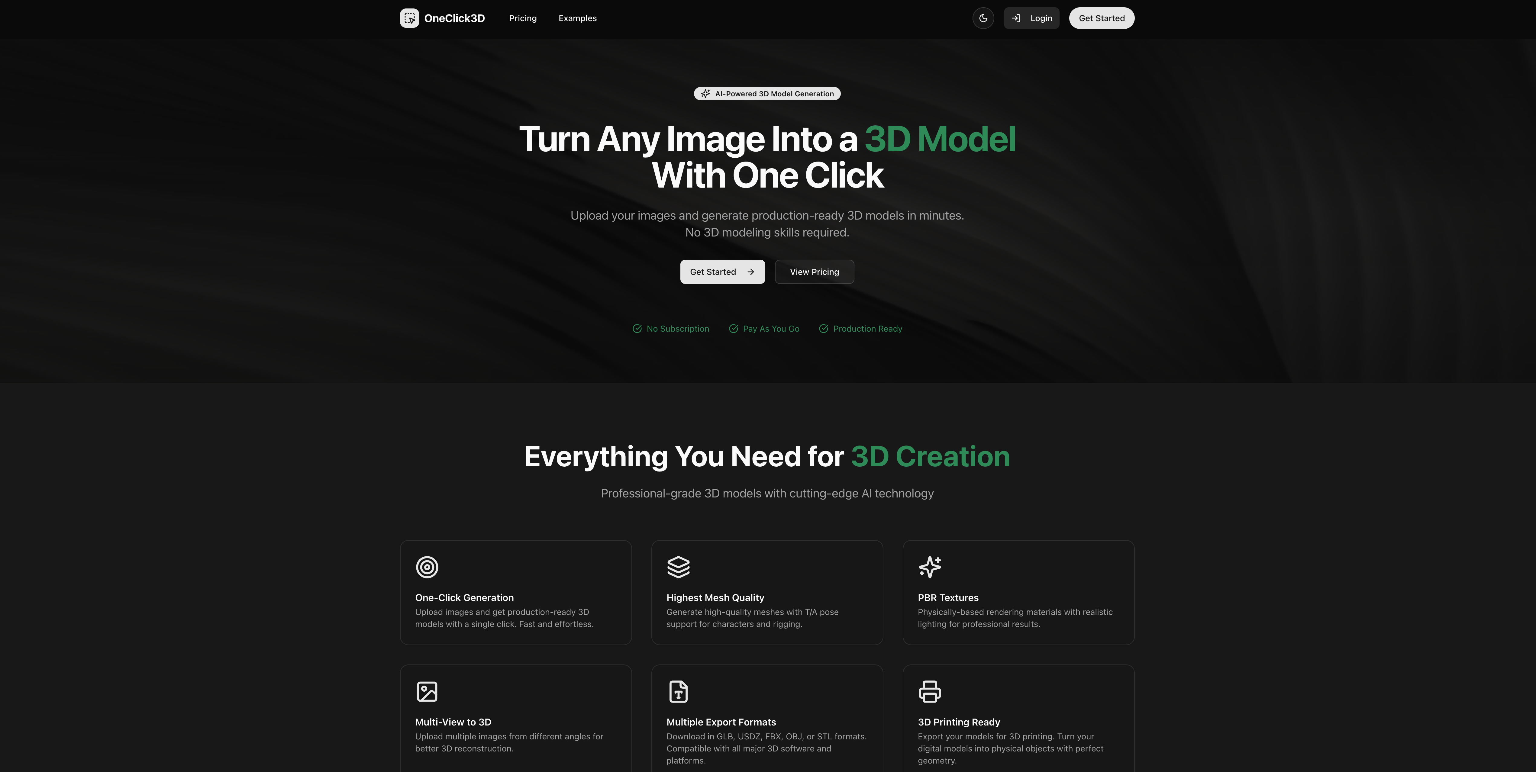 OneClick3D screenshot 1
