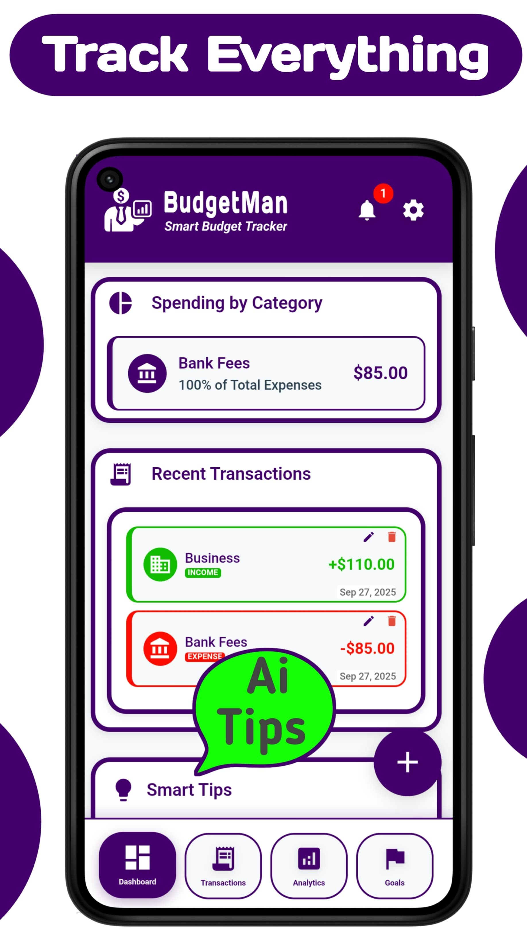 BudgetMan Smart Budget & Expense Tracker screenshot 2