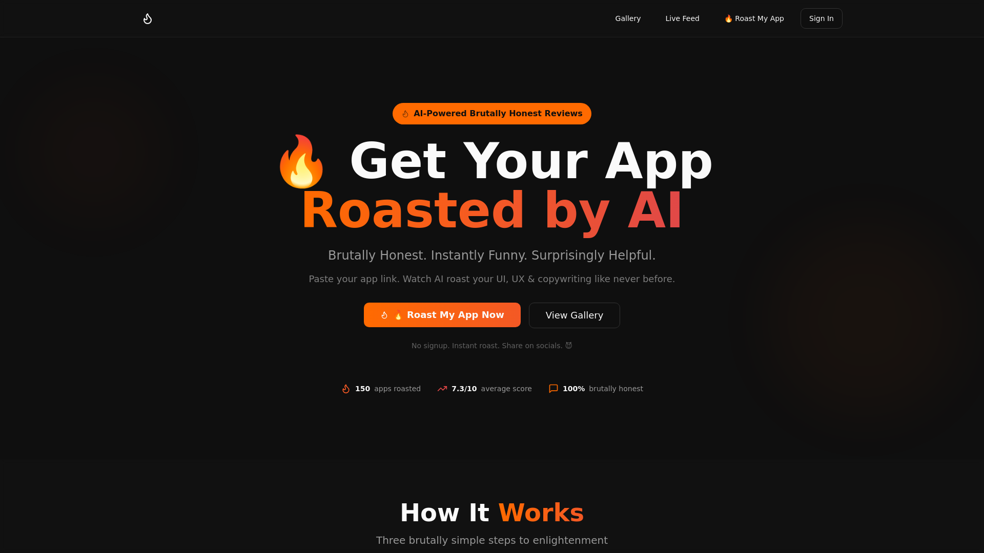 RoastMyApp screenshot 1