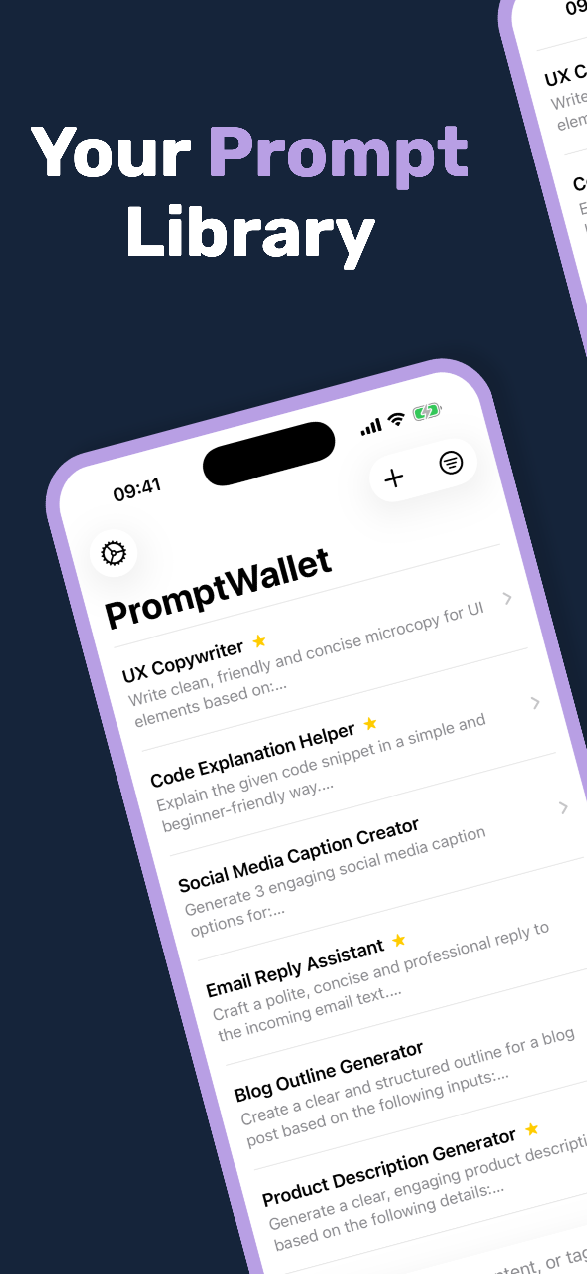PromptWallet screenshot 1