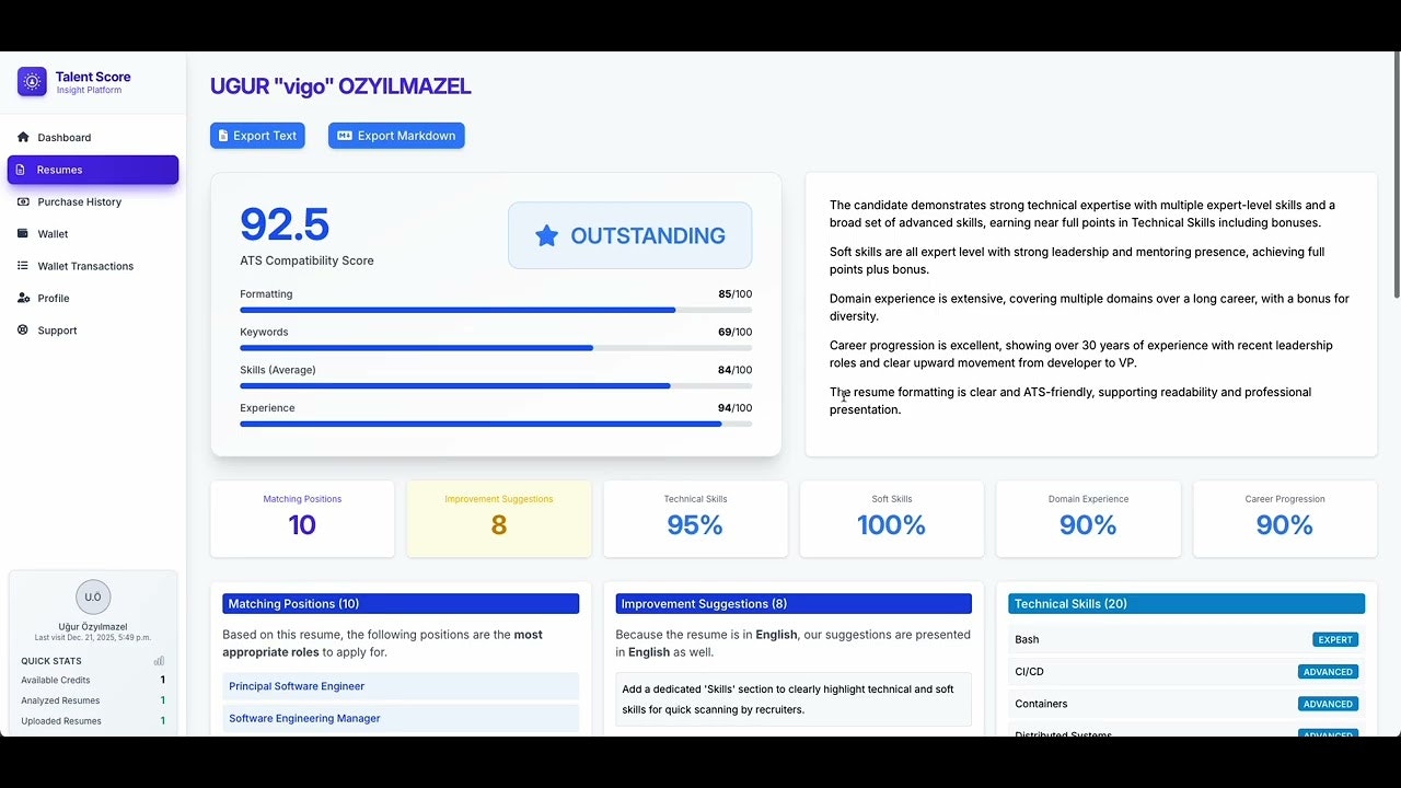 Talent Score screenshot 4