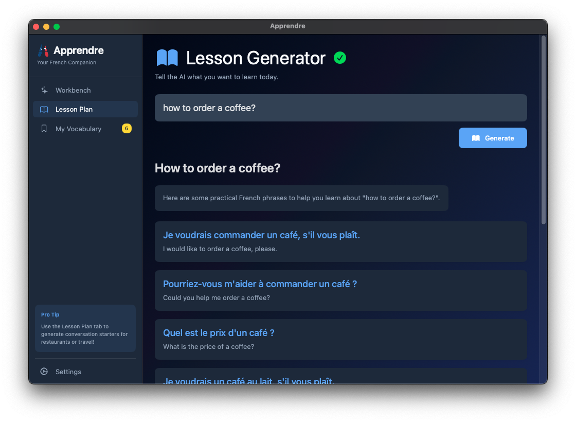 Apprendre - Master french, privately screenshot 8