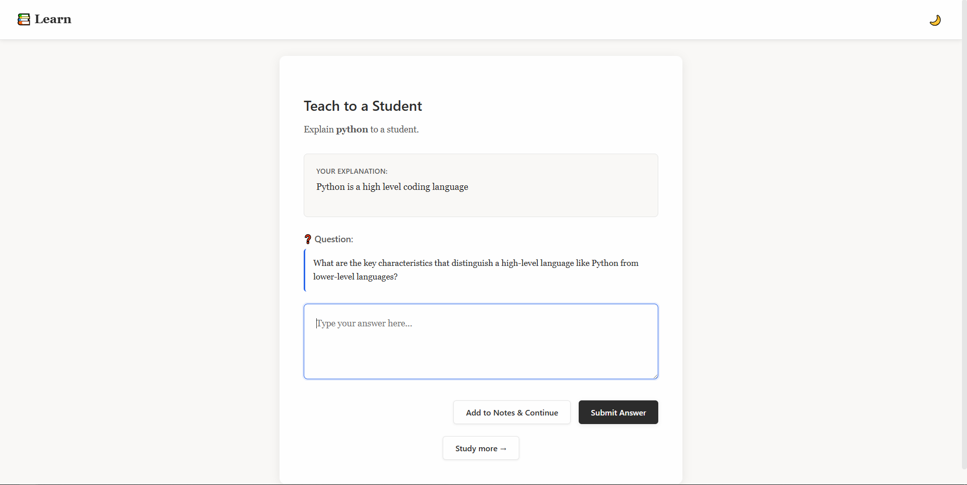 True Learning AI App screenshot 4