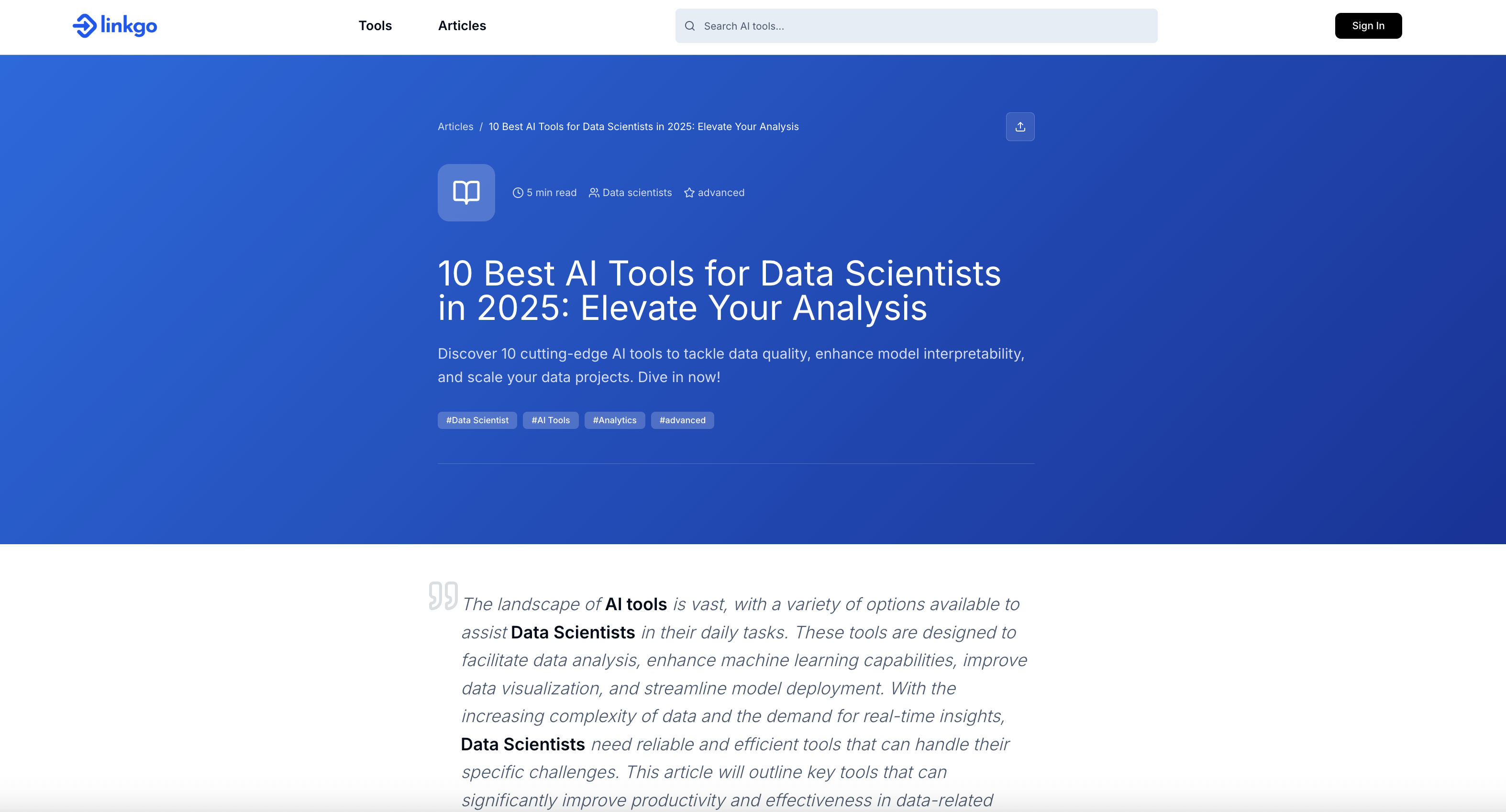 linkgo.dev - Your AI Tools Discovery Hub screenshot 7