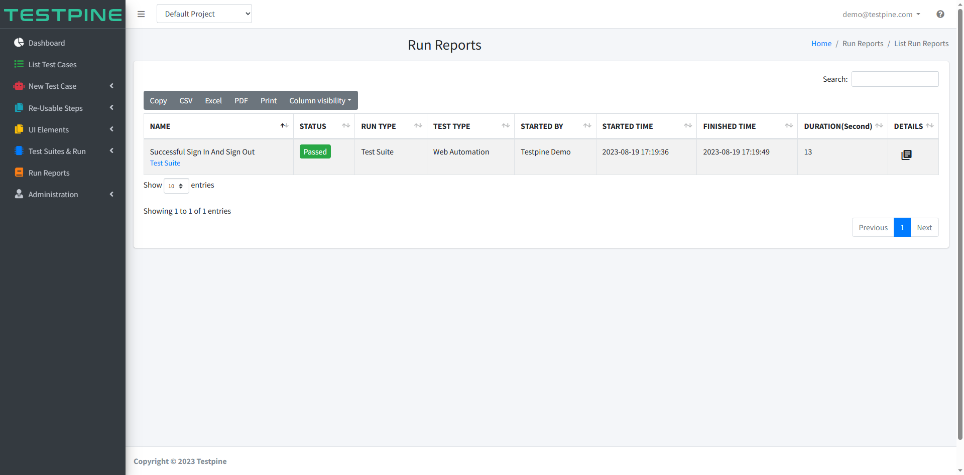 Testpine screenshot 14