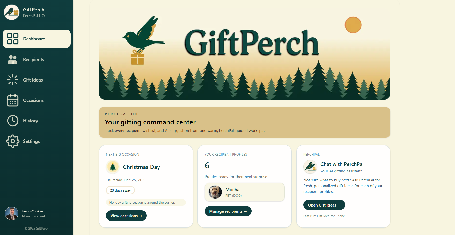 GiftPerch screenshot 1