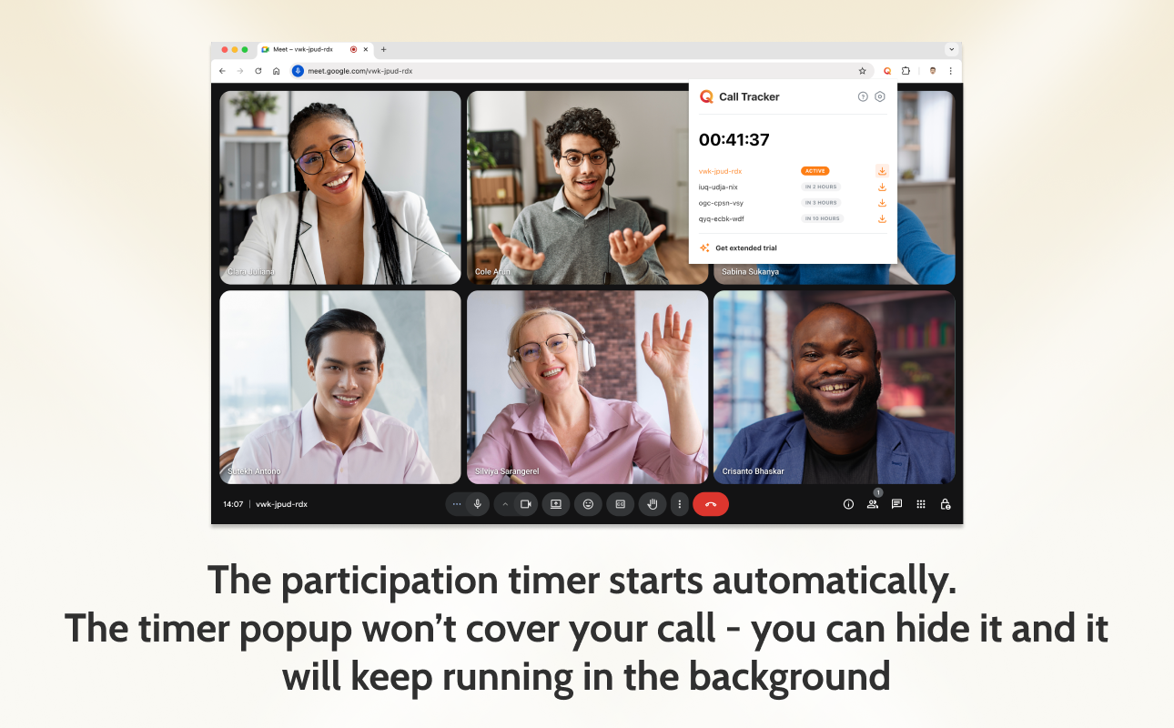 Quazex call tracker screenshot 1