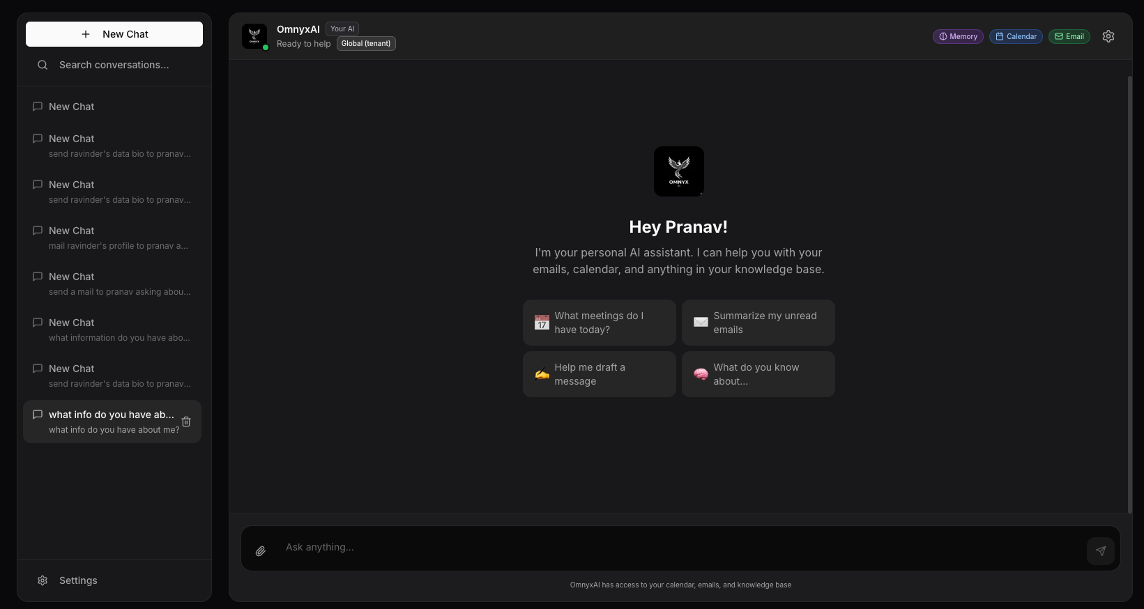 OmnyxAI screenshot 2