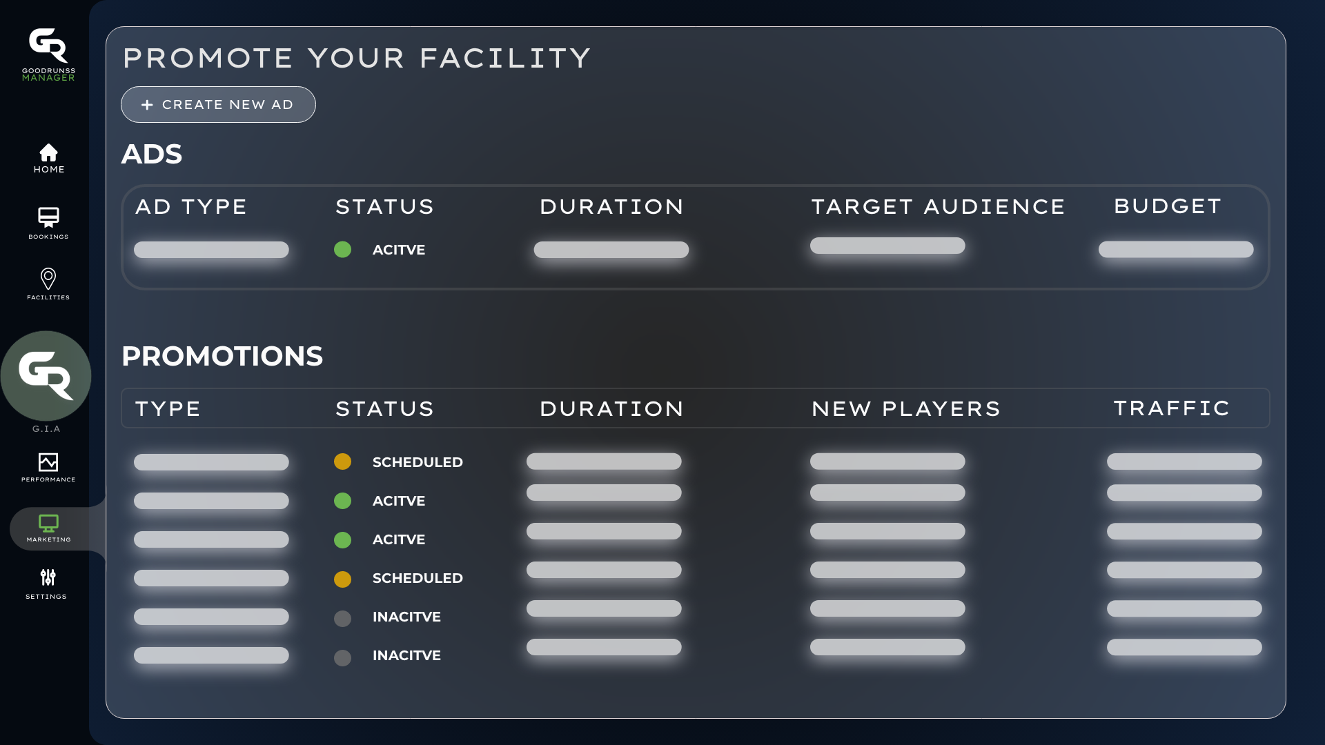 GoodRunss AI Trainer Dashboard screenshot 3