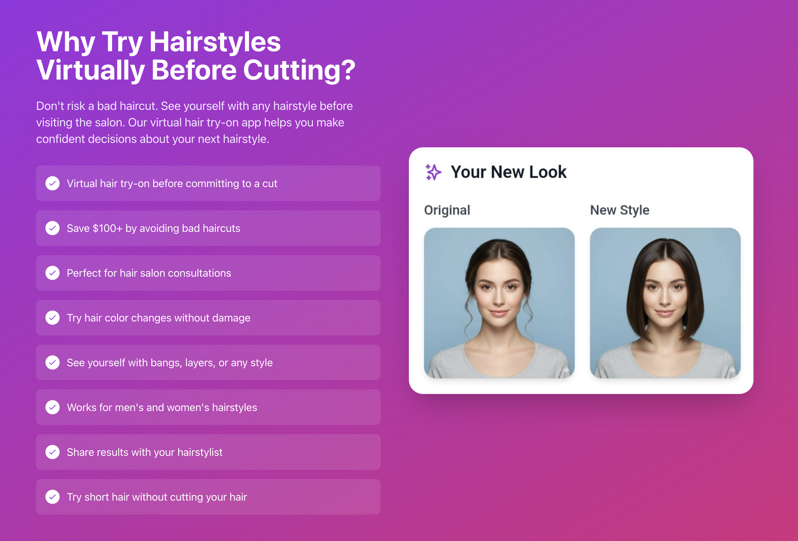 Try Hairstyle App screenshot 3