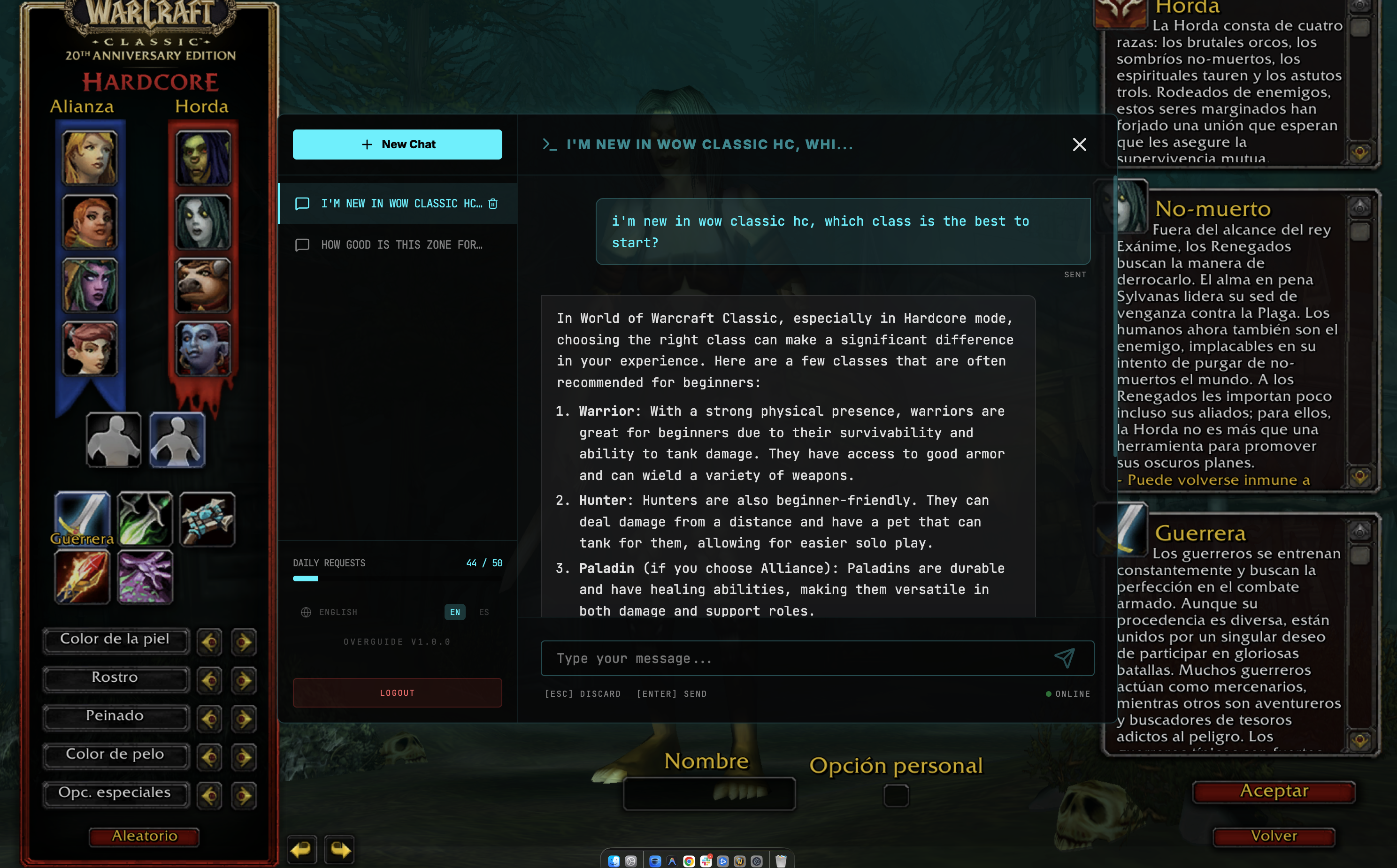 Overguide screenshot 2