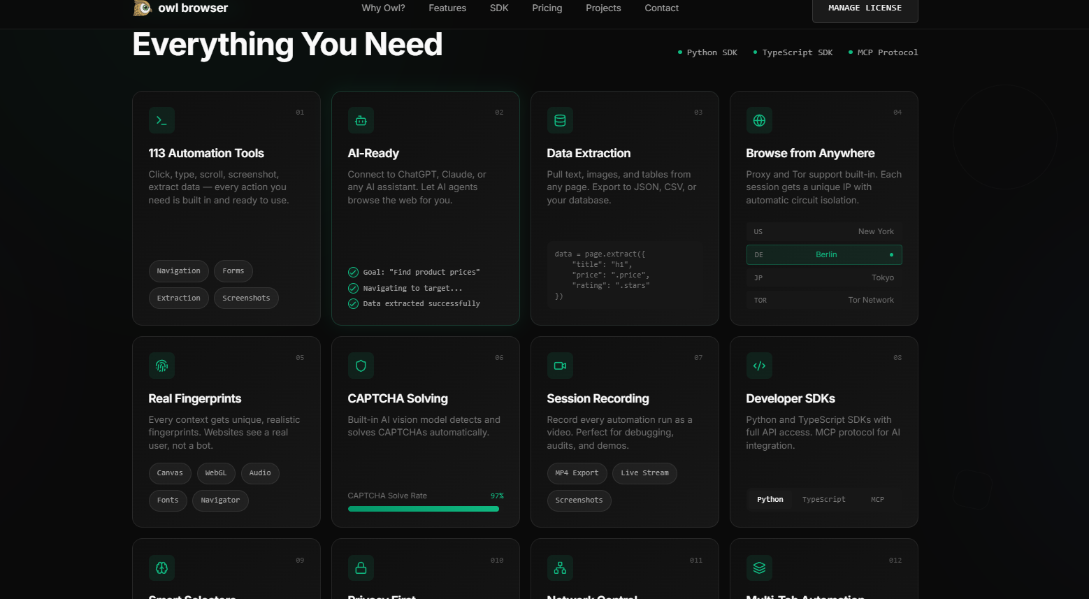 Owl Browser screenshot 2