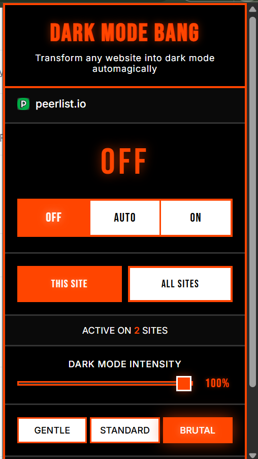 Dark Mode Bang screenshot 4