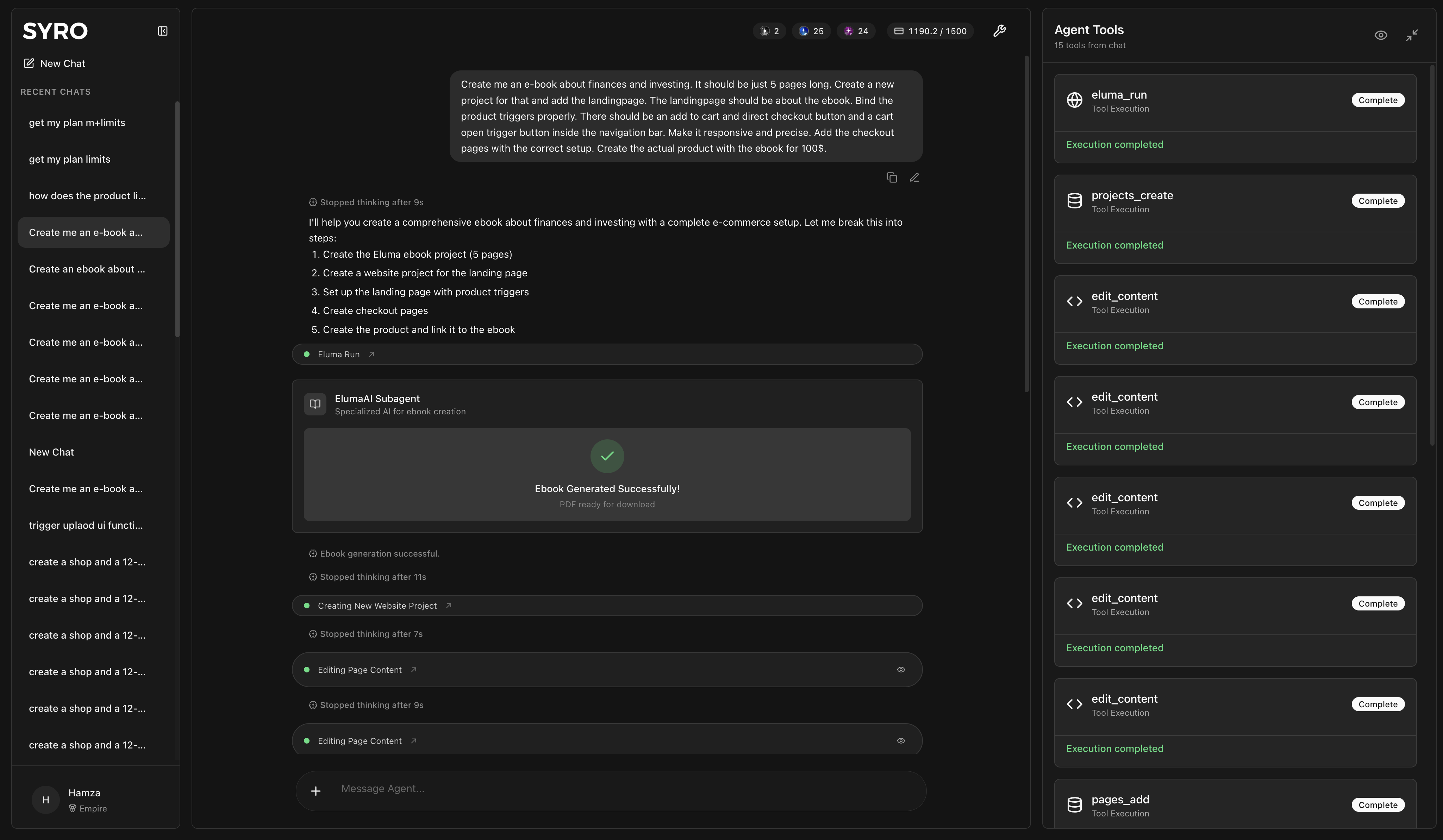 Syro Agent screenshot 2