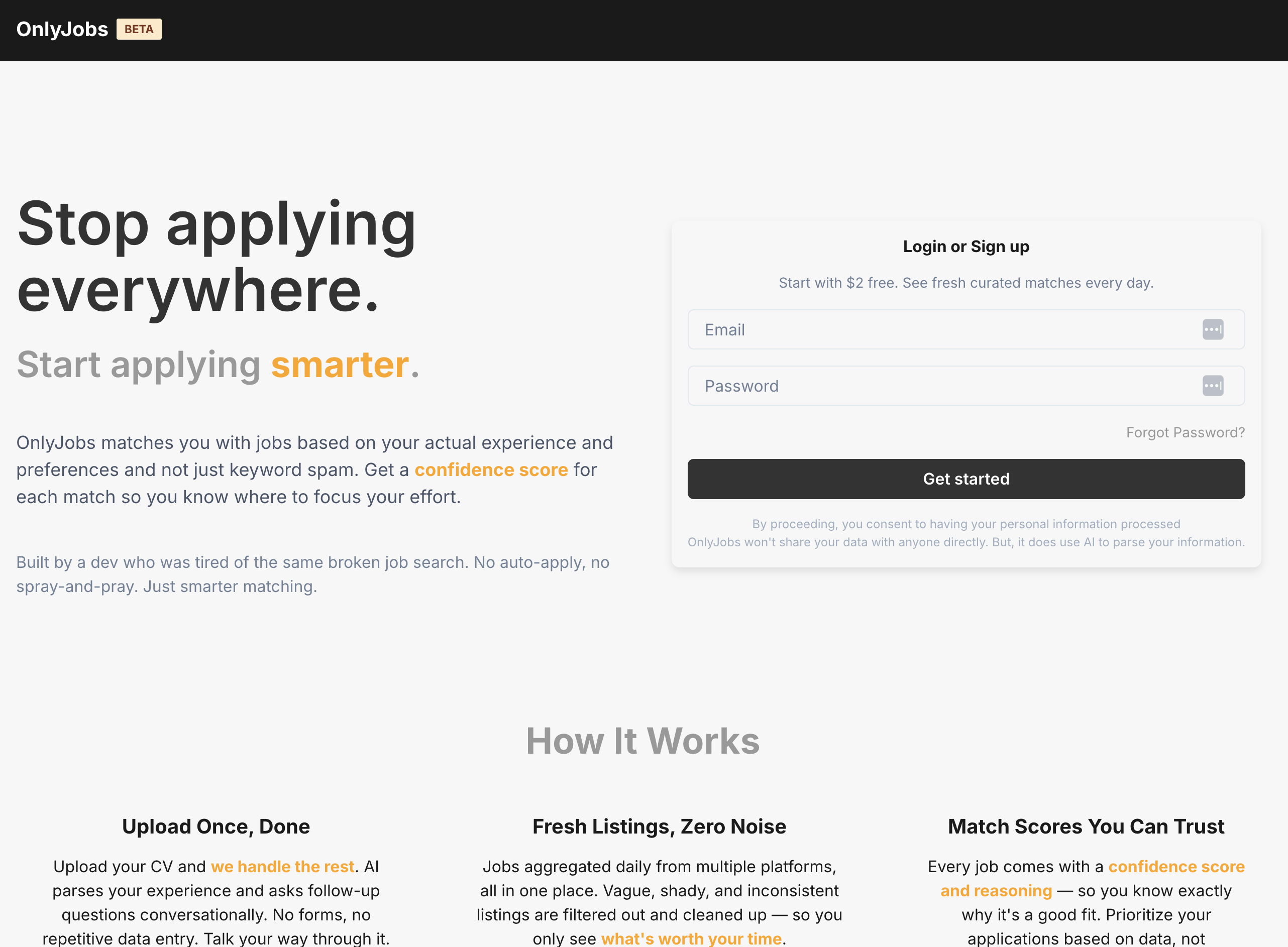 OnlyJobs [BETA] screenshot 1