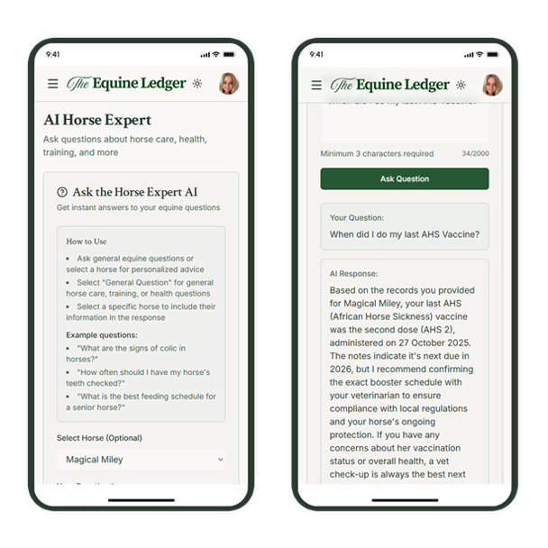 The Equine Ledger screenshot 8