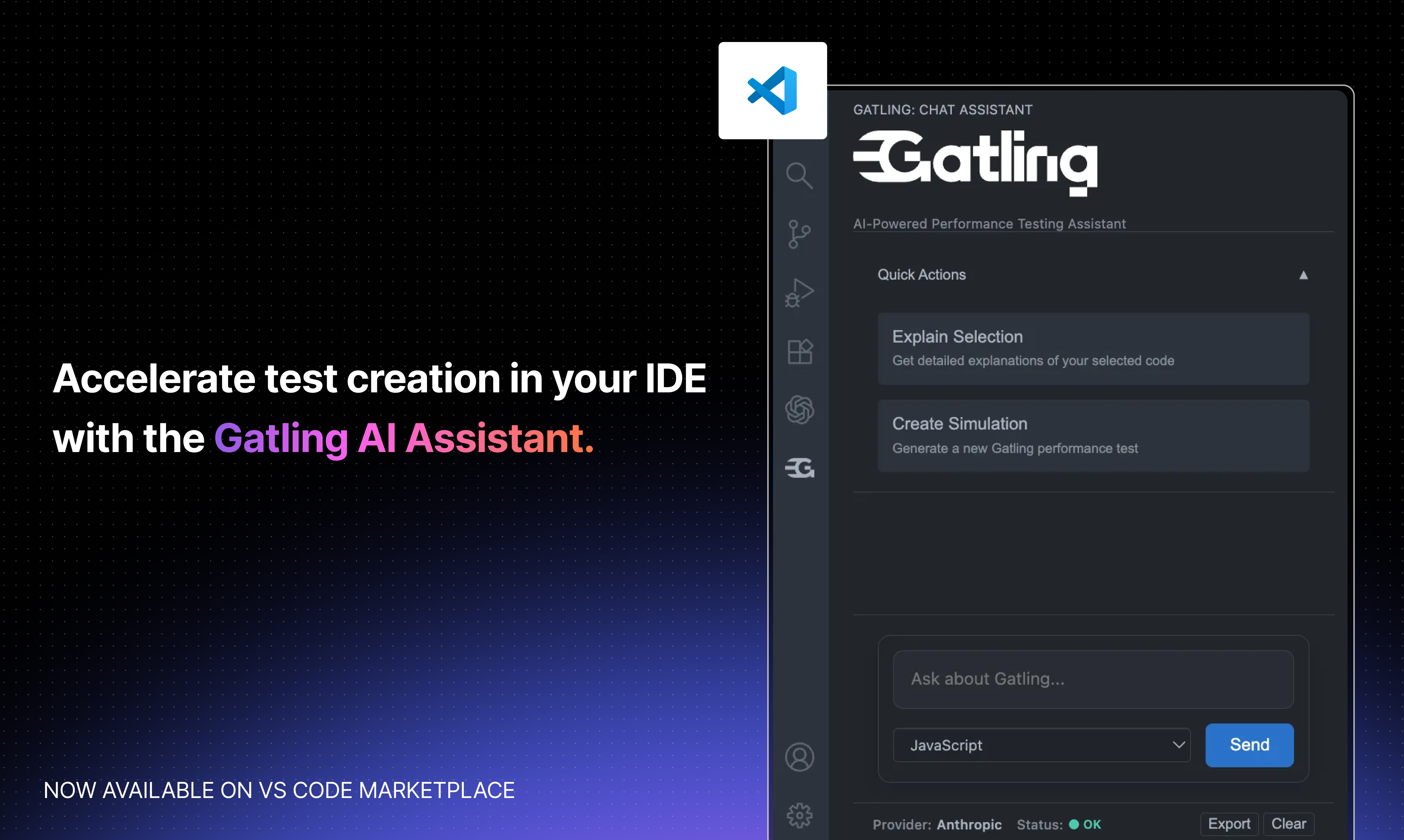 Gatling AI Assistant for VS Code screenshot 1