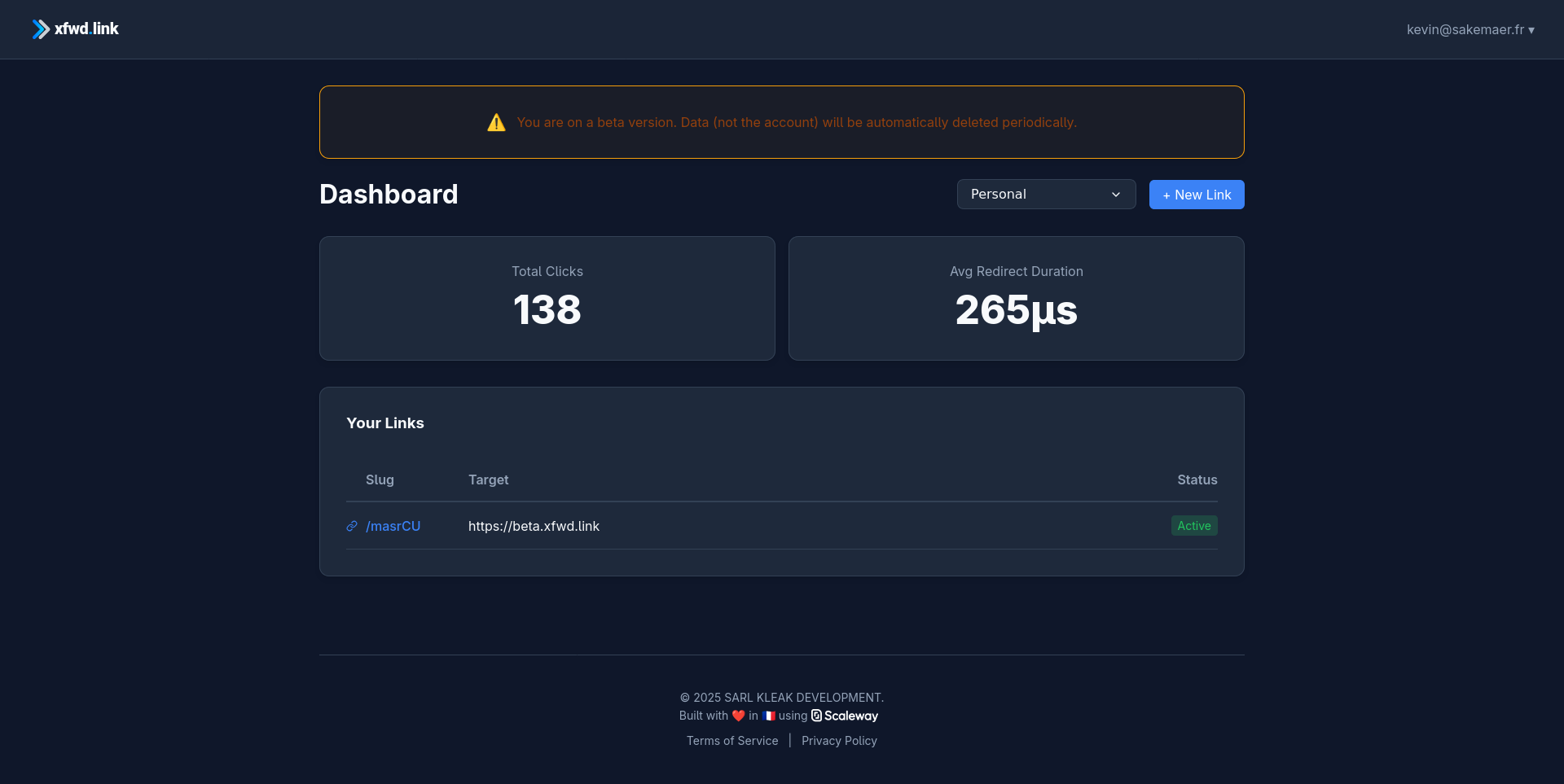 xfwd.link screenshot 1