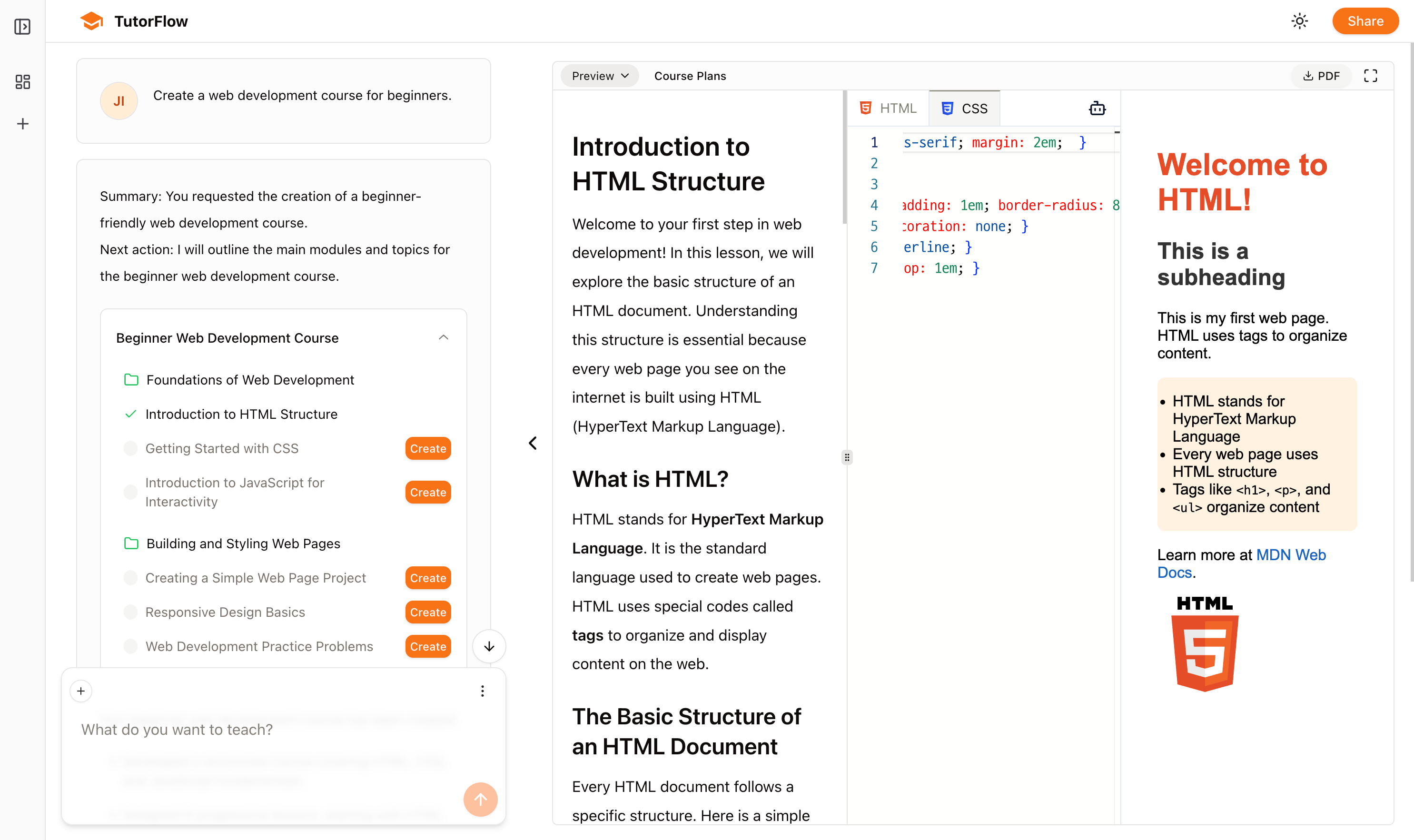 TutorFlow | AI-Powered Course Creation screenshot 7