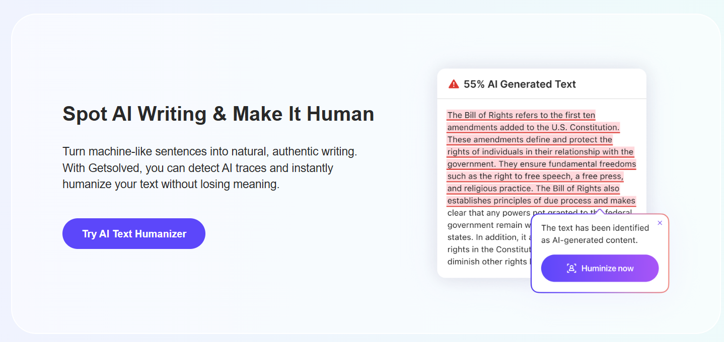 Getsolved.ai Answer AI screenshot 2