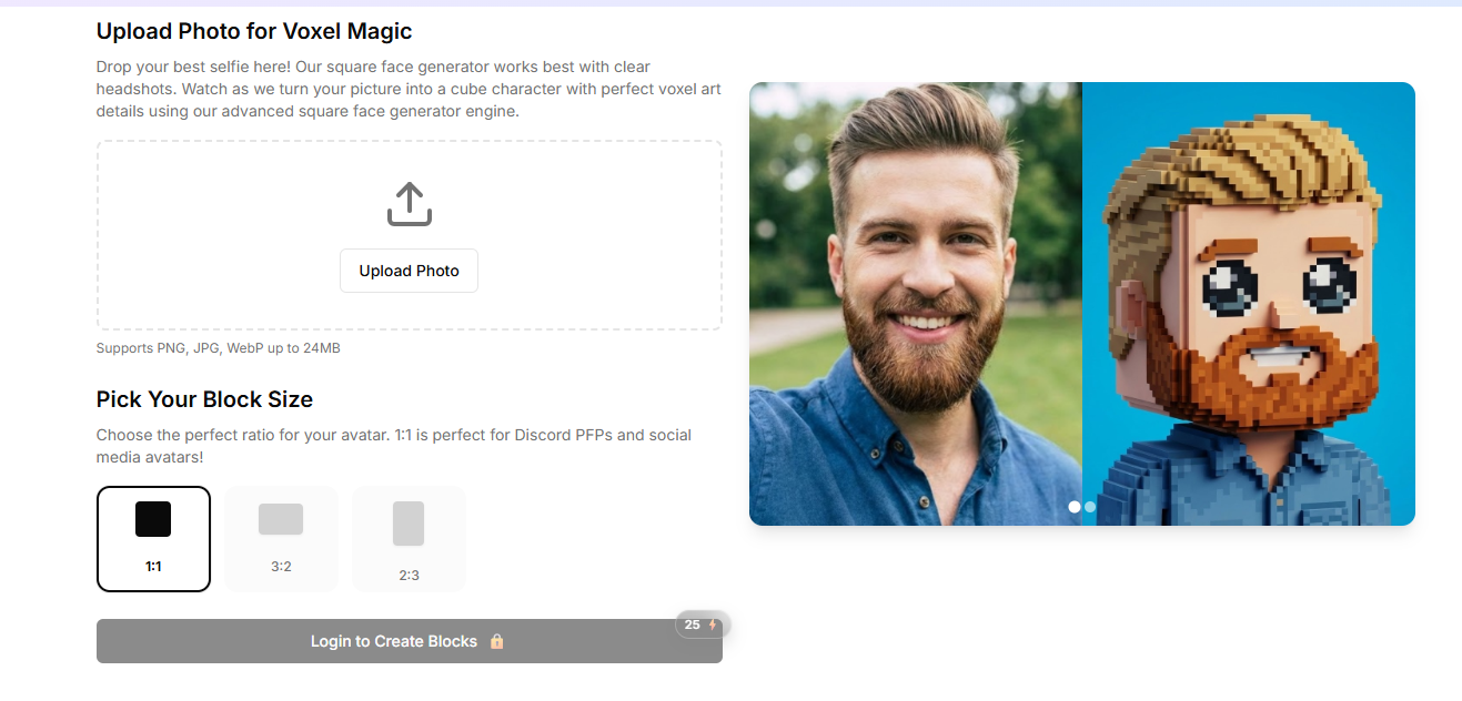 Square Face Generator screenshot 2
