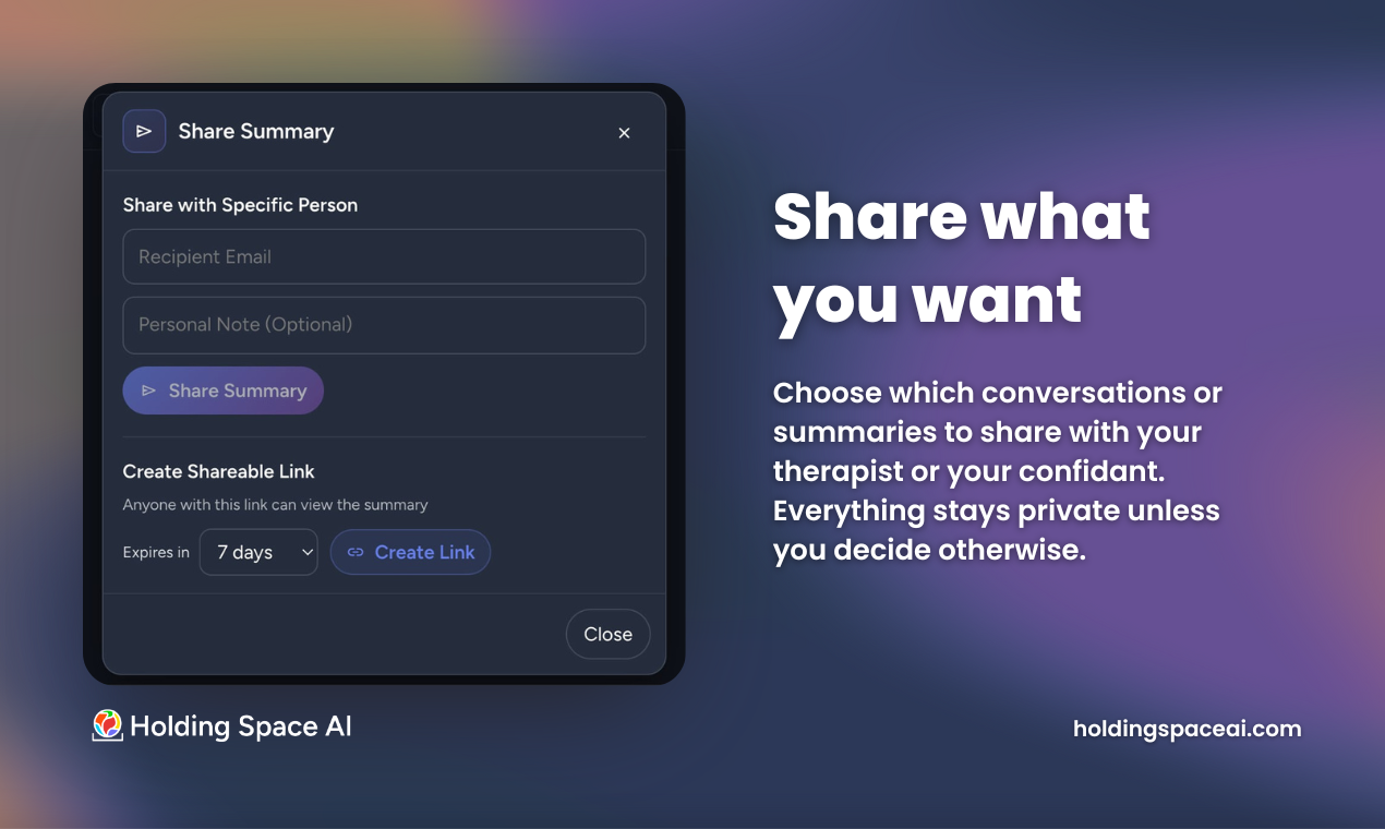 Holding Space AI  screenshot 4