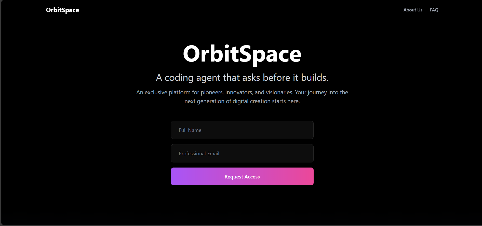 OrbitSpace - Ask First AI Coding agent screenshot 1