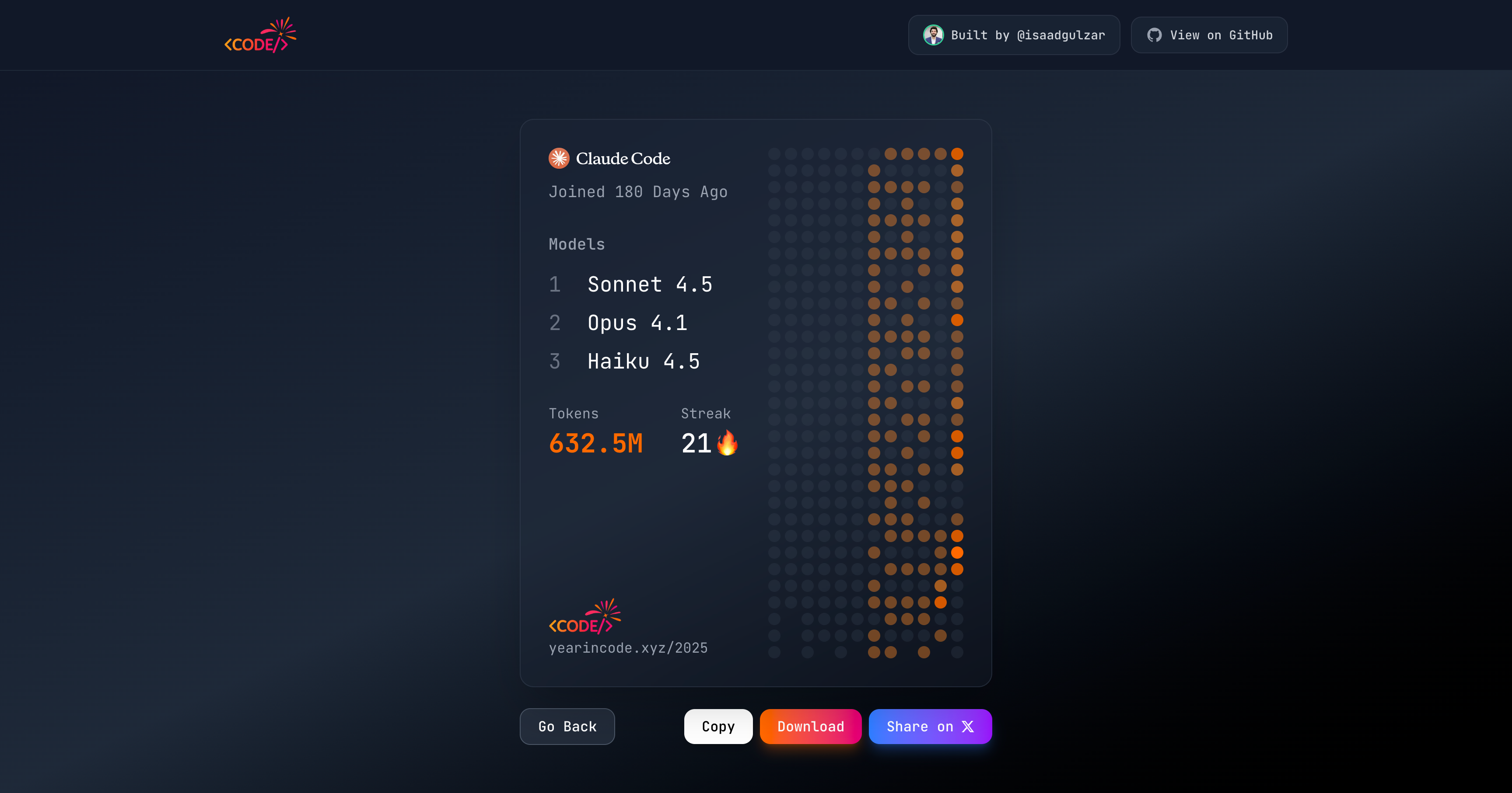 Year in Code screenshot 3