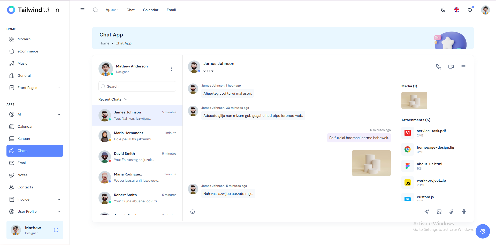 Tailwind Admin screenshot 4