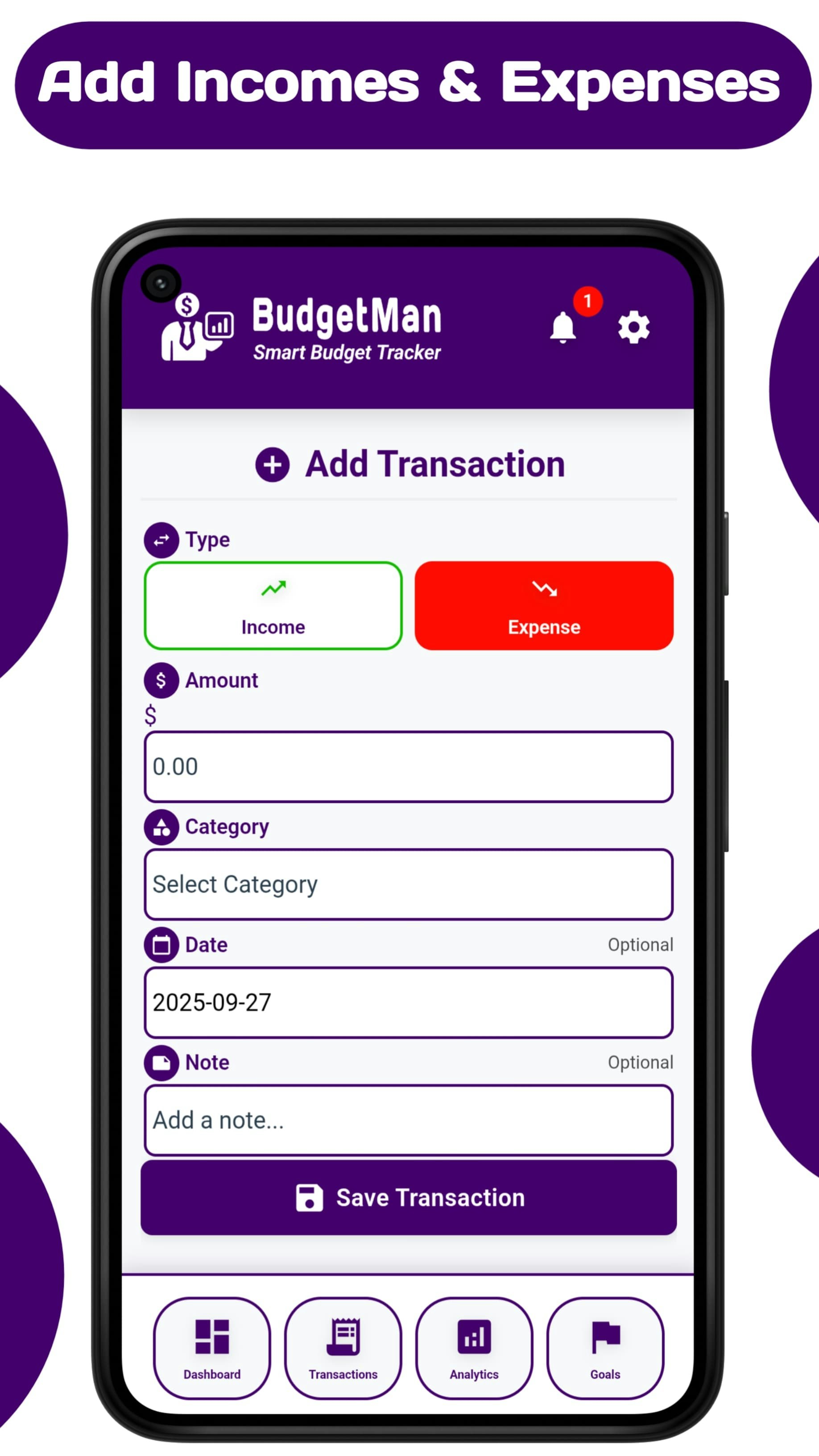 BudgetMan Smart Budget & Expense Tracker screenshot 7