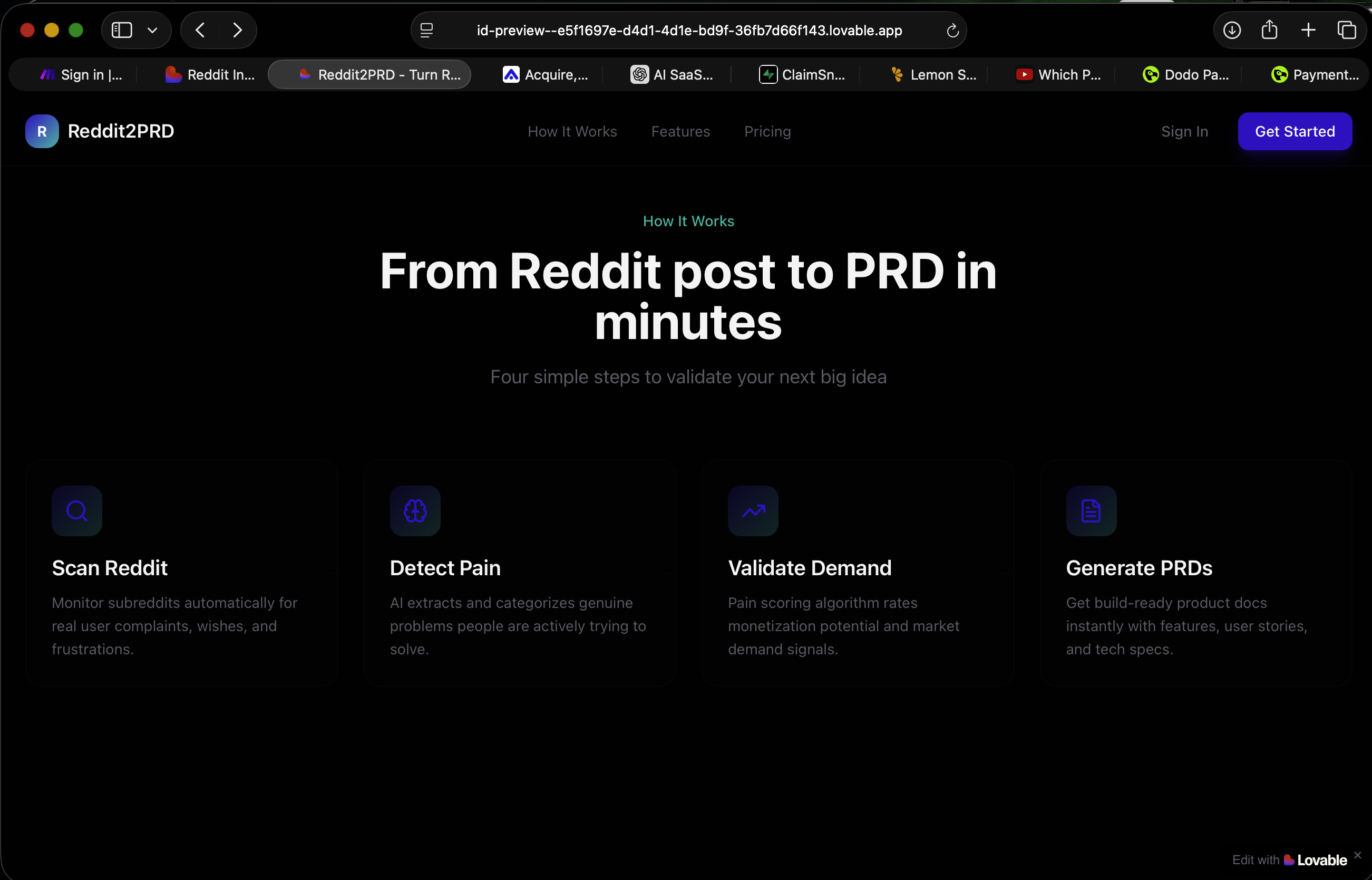 Reddit2PRD screenshot 1
