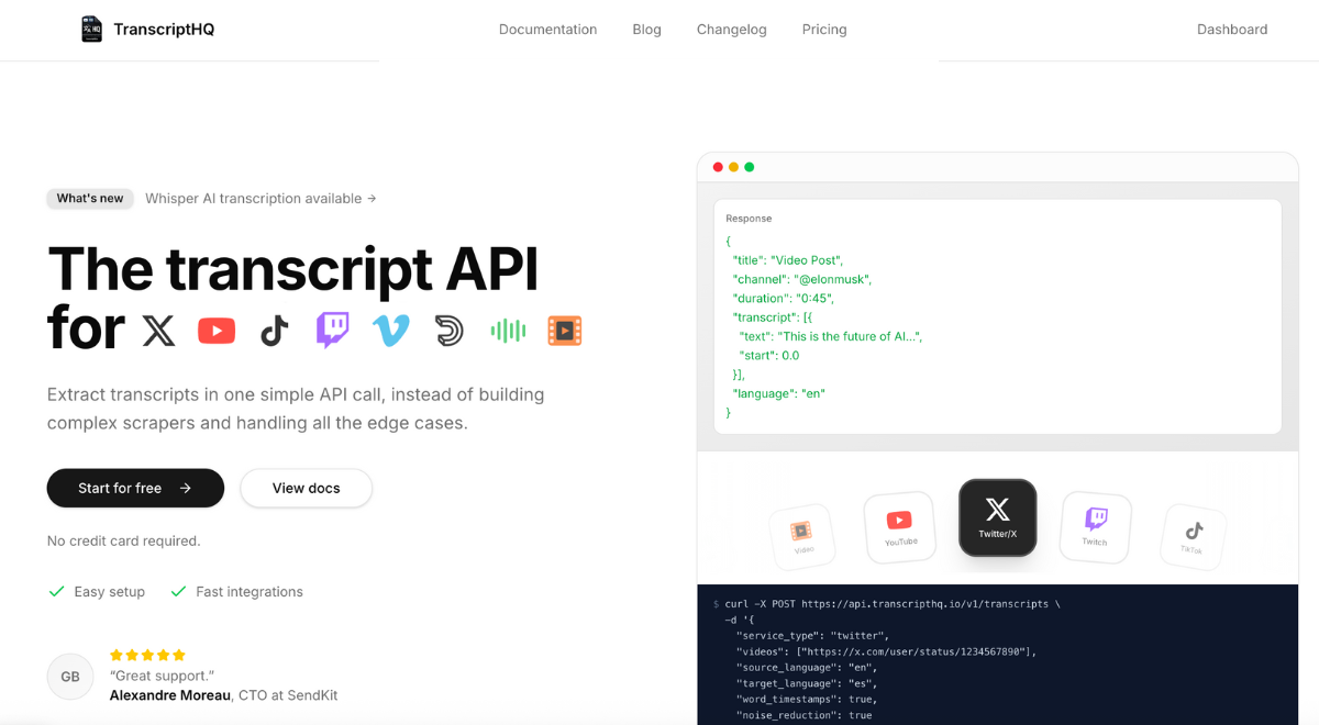 TranscriptHQ screenshot 2