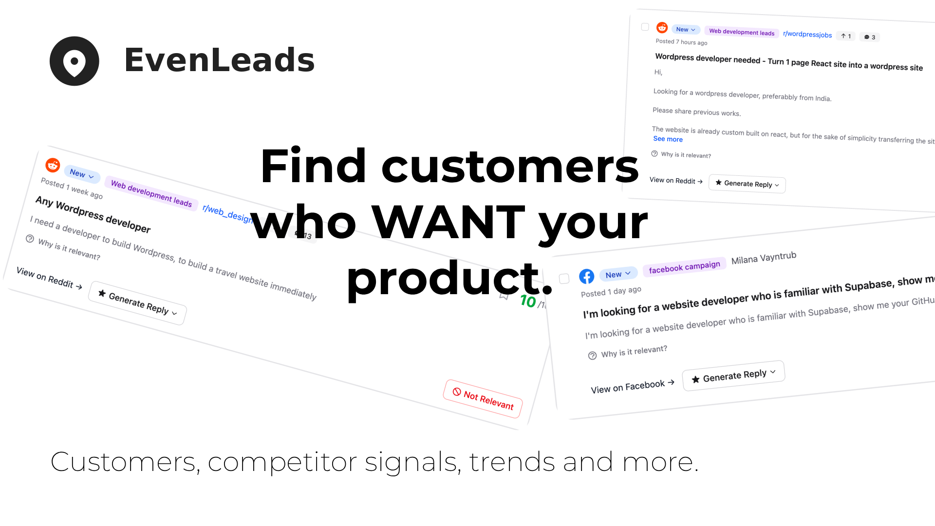 EvenLeads screenshot 2