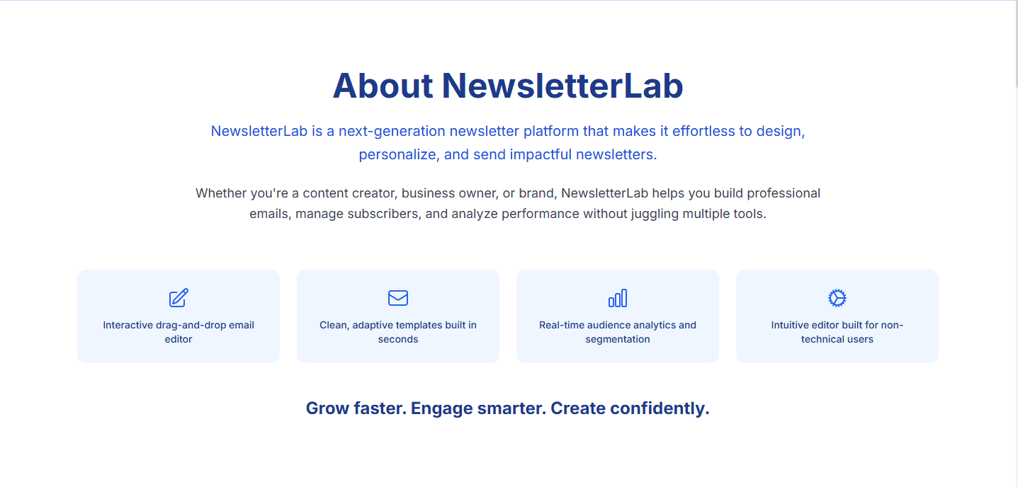 The Newsletter Lab - all-in-one platform screenshot 2