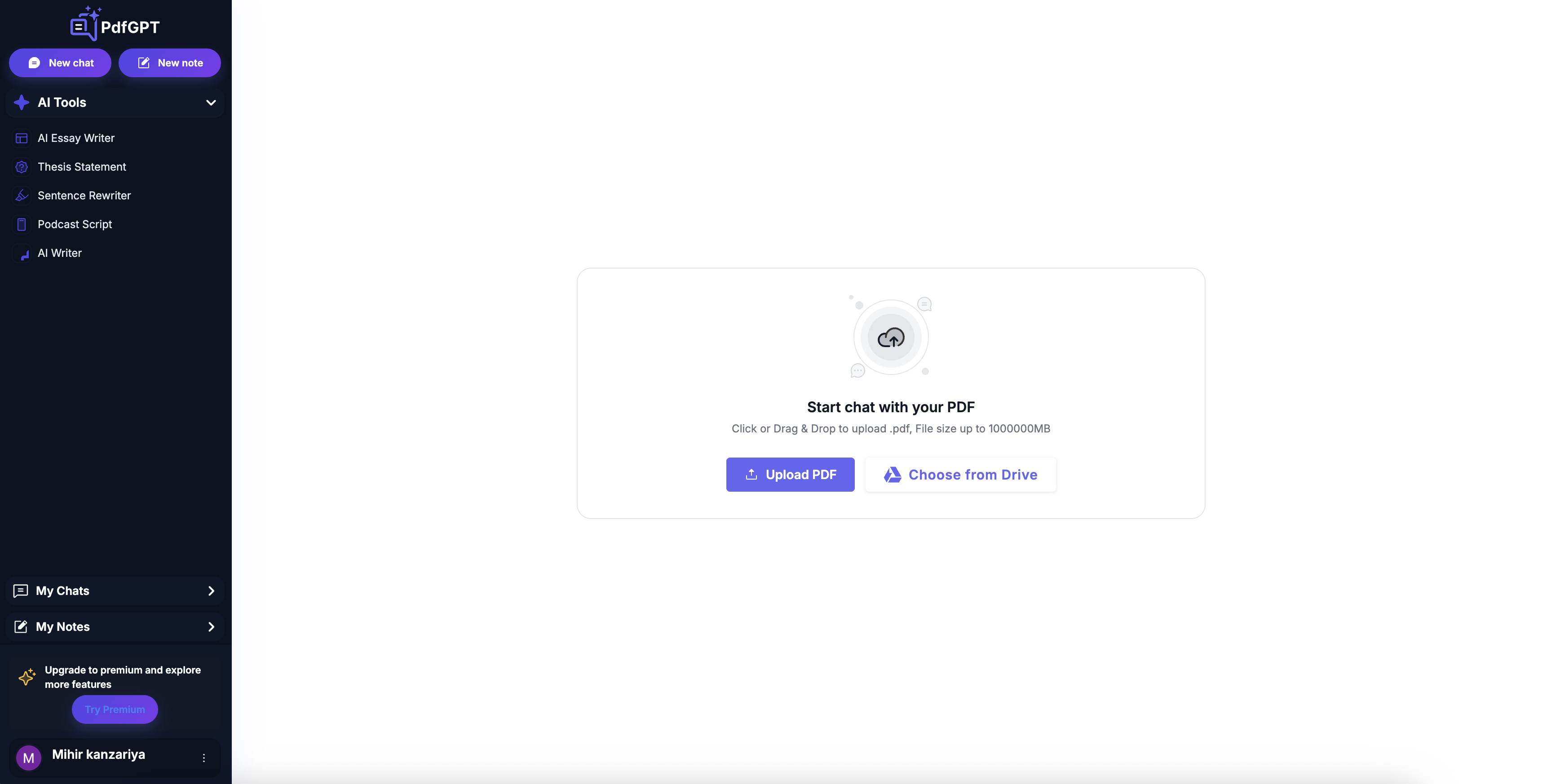 PDFGPT.IO screenshot 1
