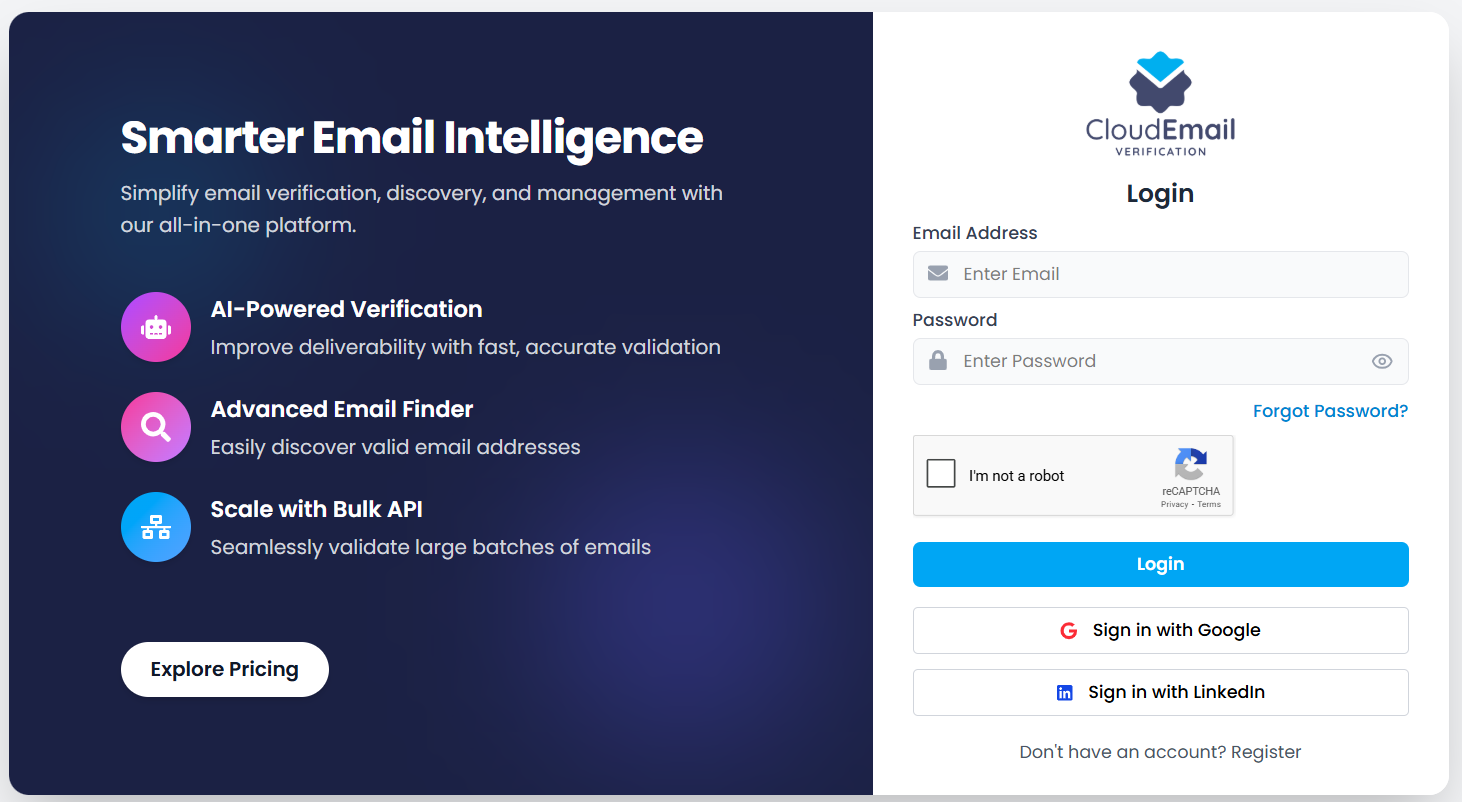 CloudEmailVerification.com screenshot 1