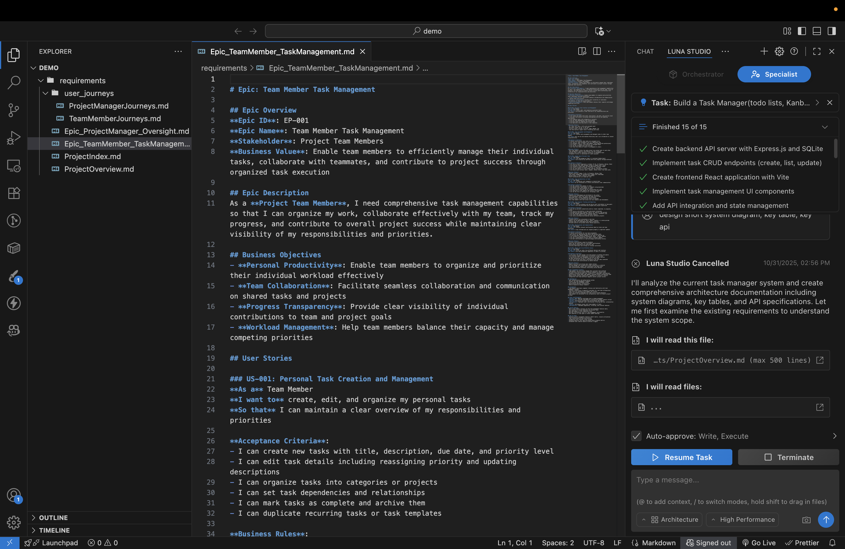Luna Studio screenshot 2