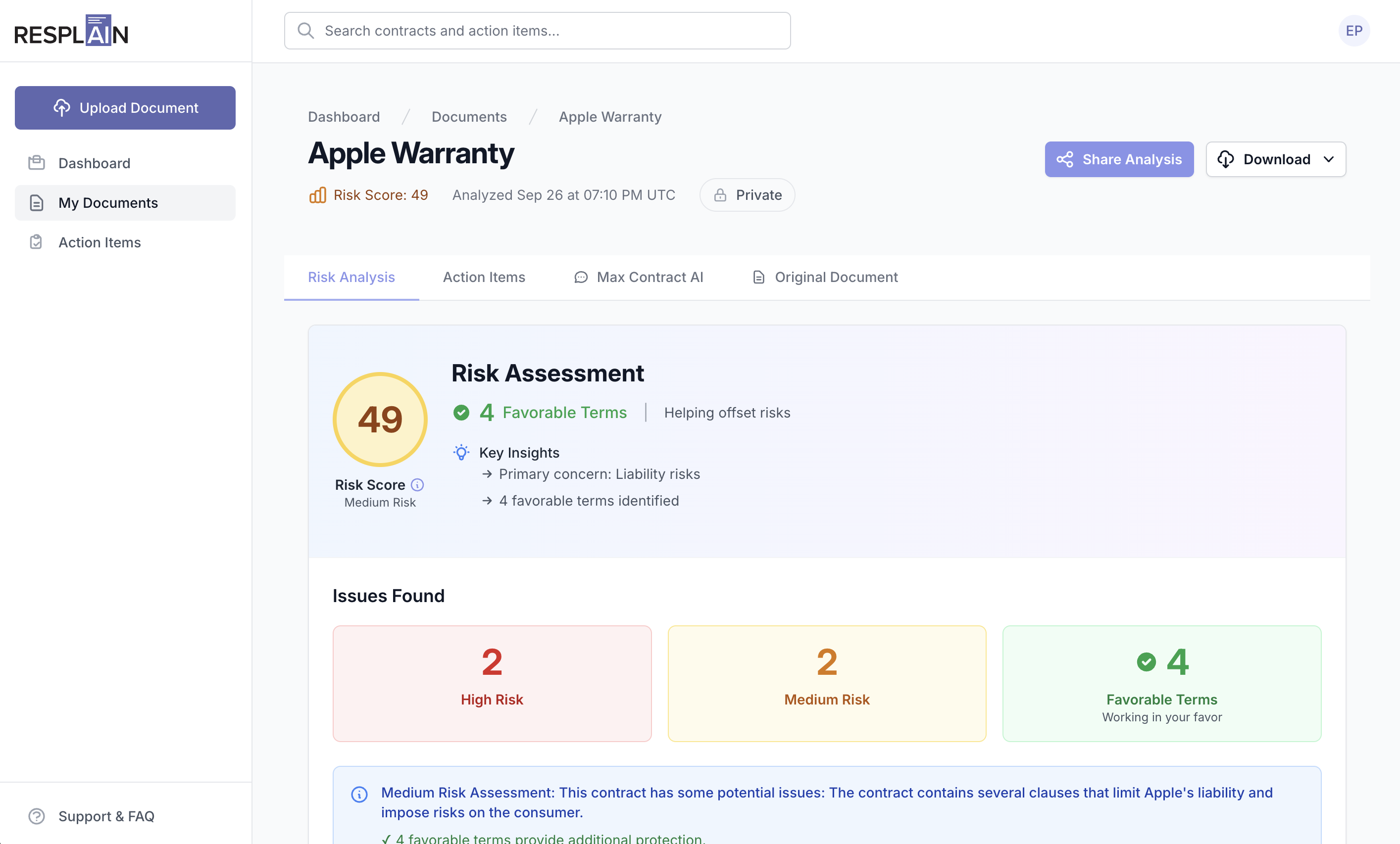Resplain screenshot 1