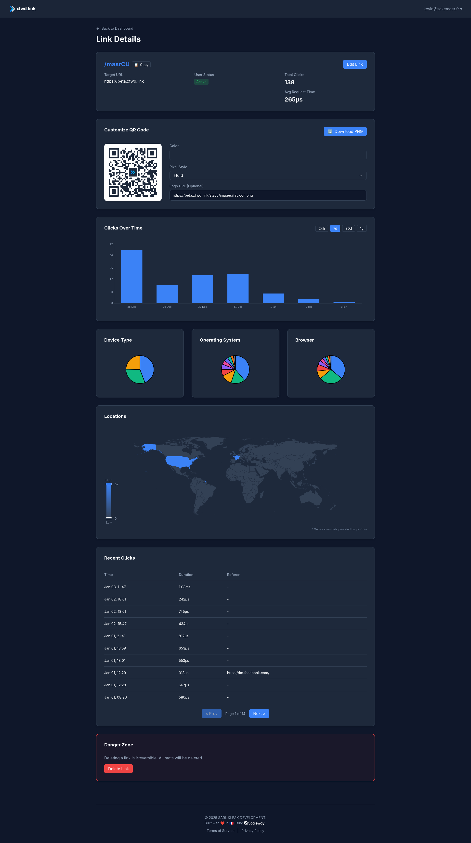 xfwd.link screenshot 2