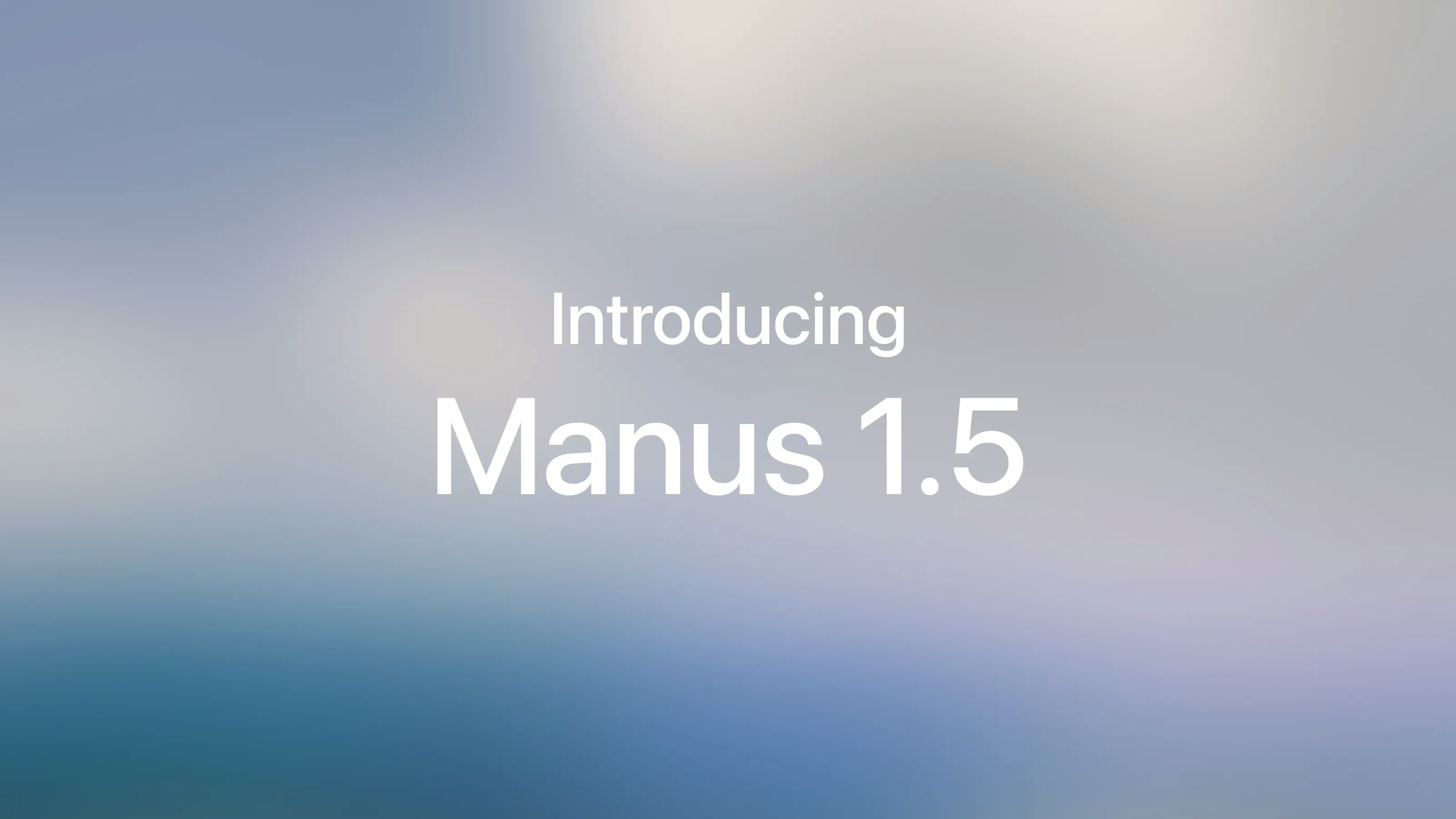 Manus 1.5 screenshot 1