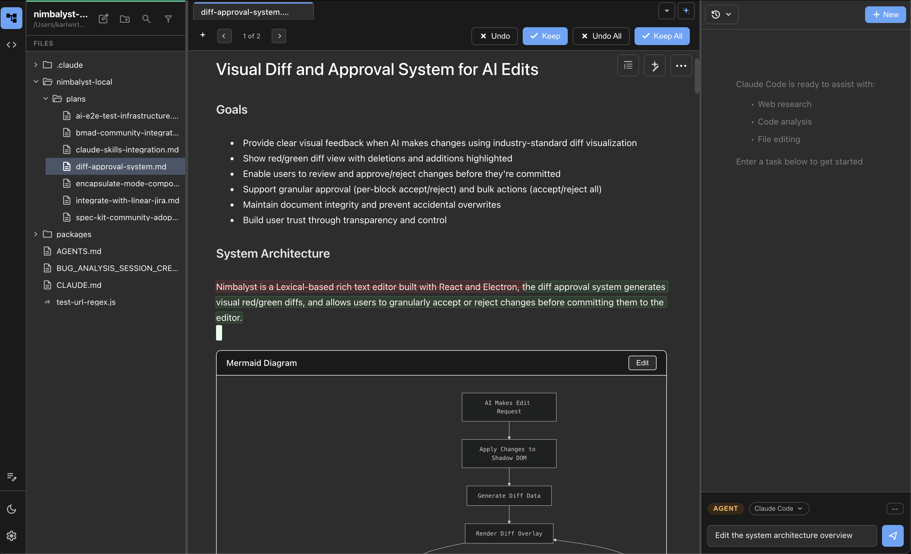 Nimbalyst Beta screenshot 1