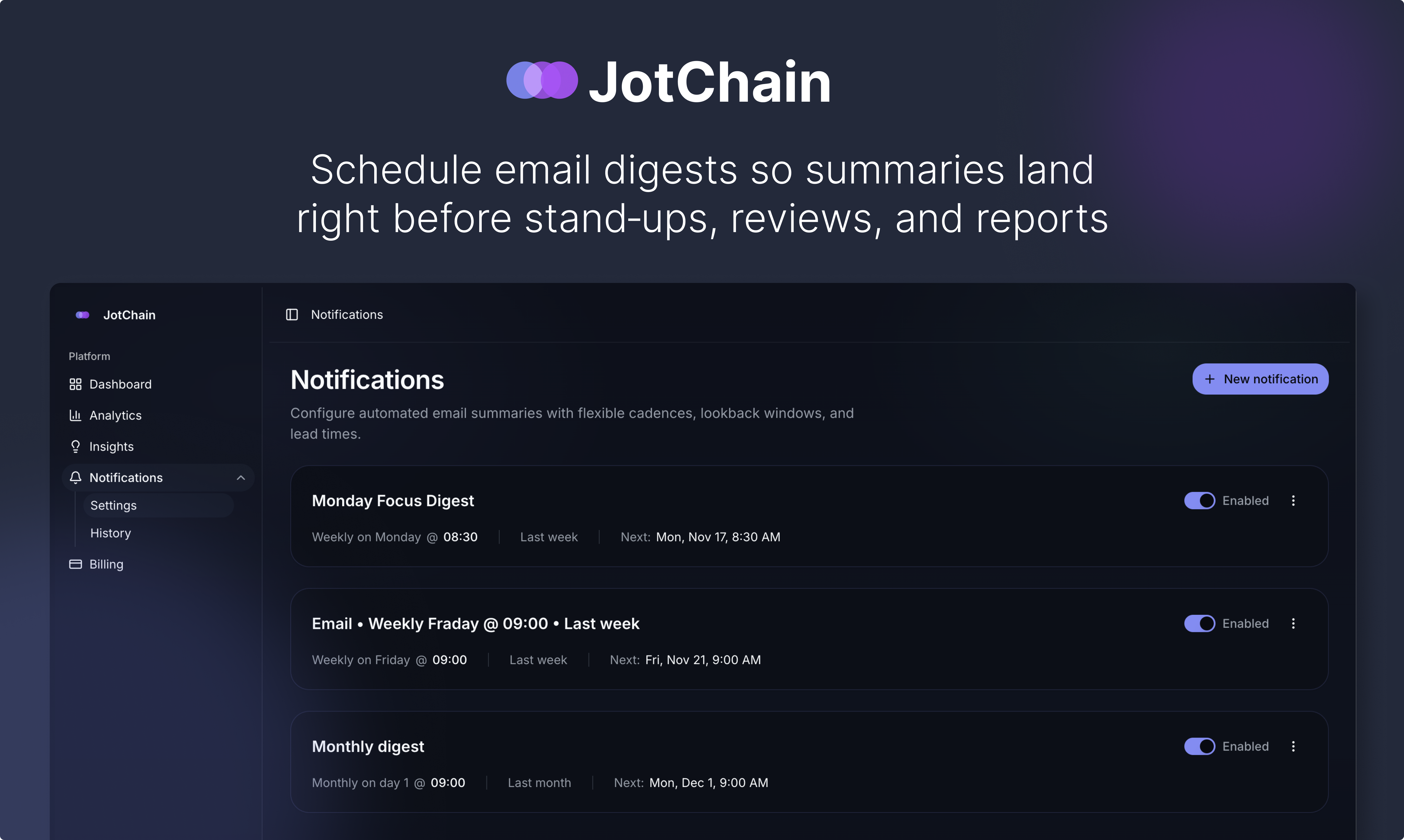 JotChain screenshot 3