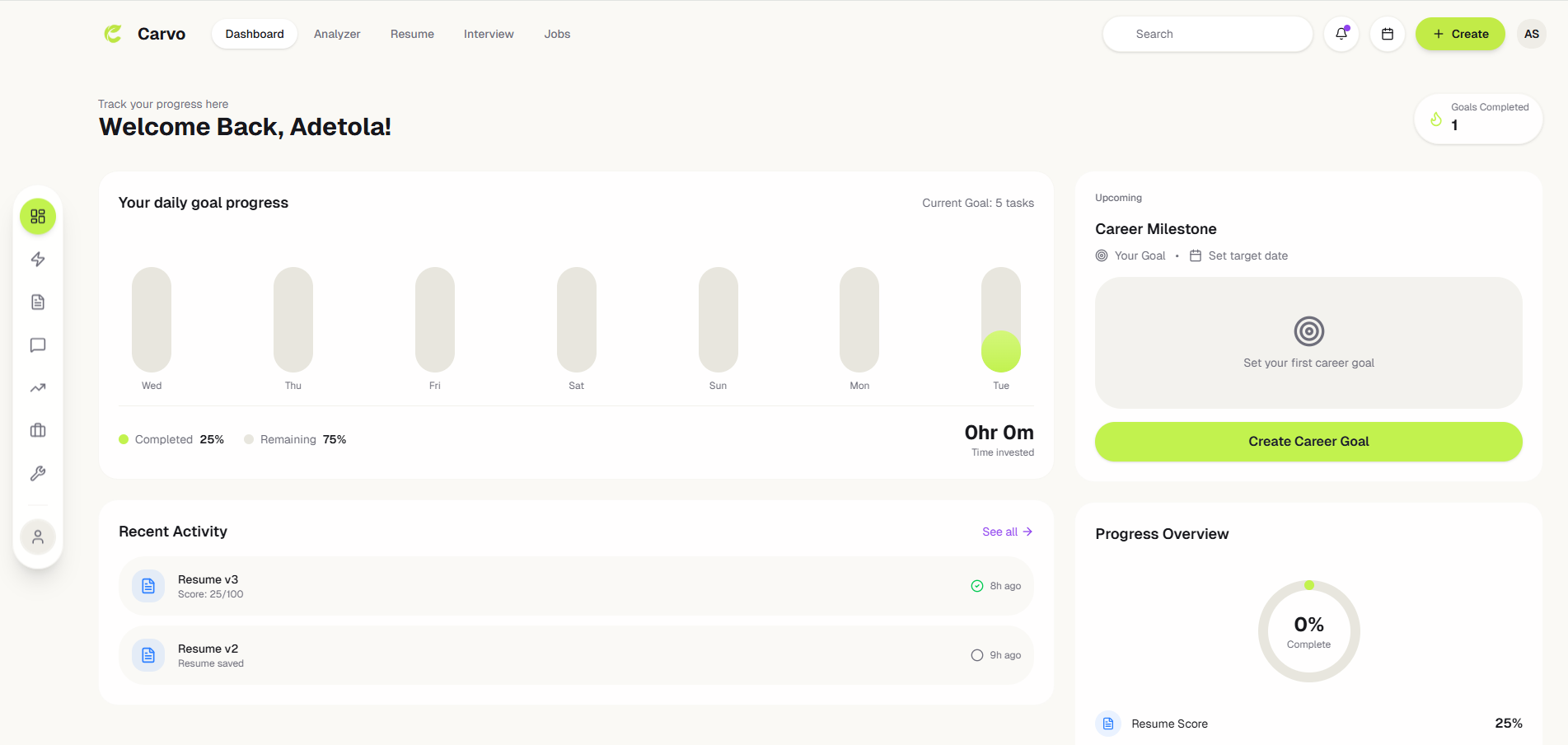 Carvo screenshot 1