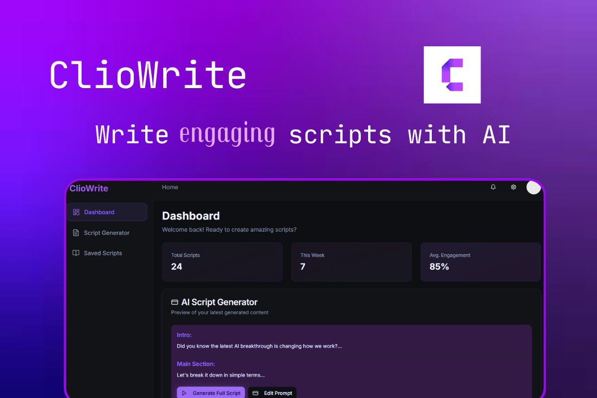 ClioWrite screenshot 2