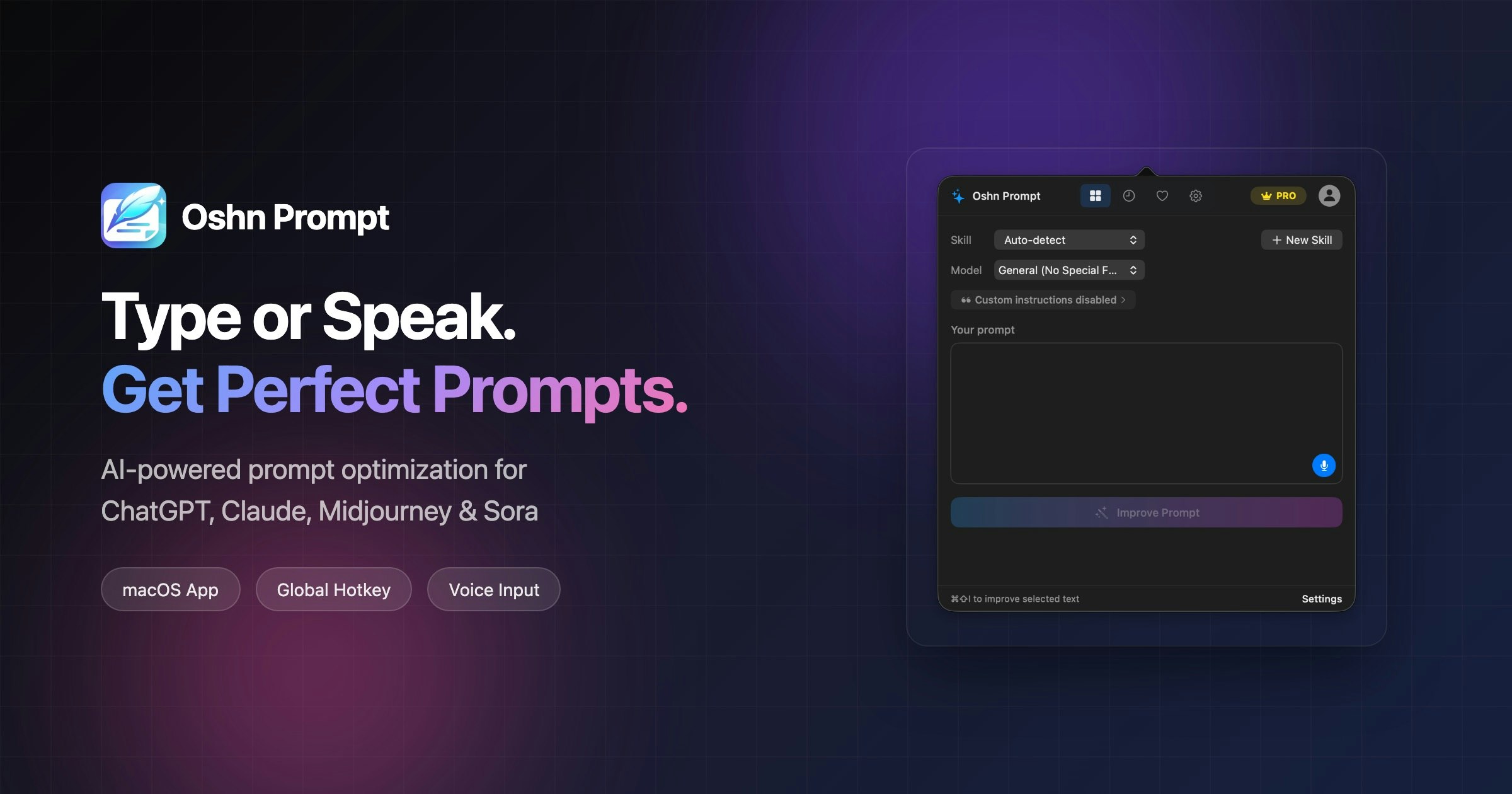 Oshn Prompt screenshot 2